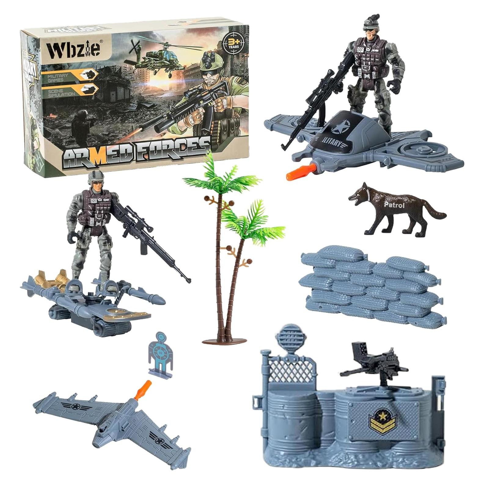 Conjunto de Figuras de Soldados Militares Wbzle 12PCS