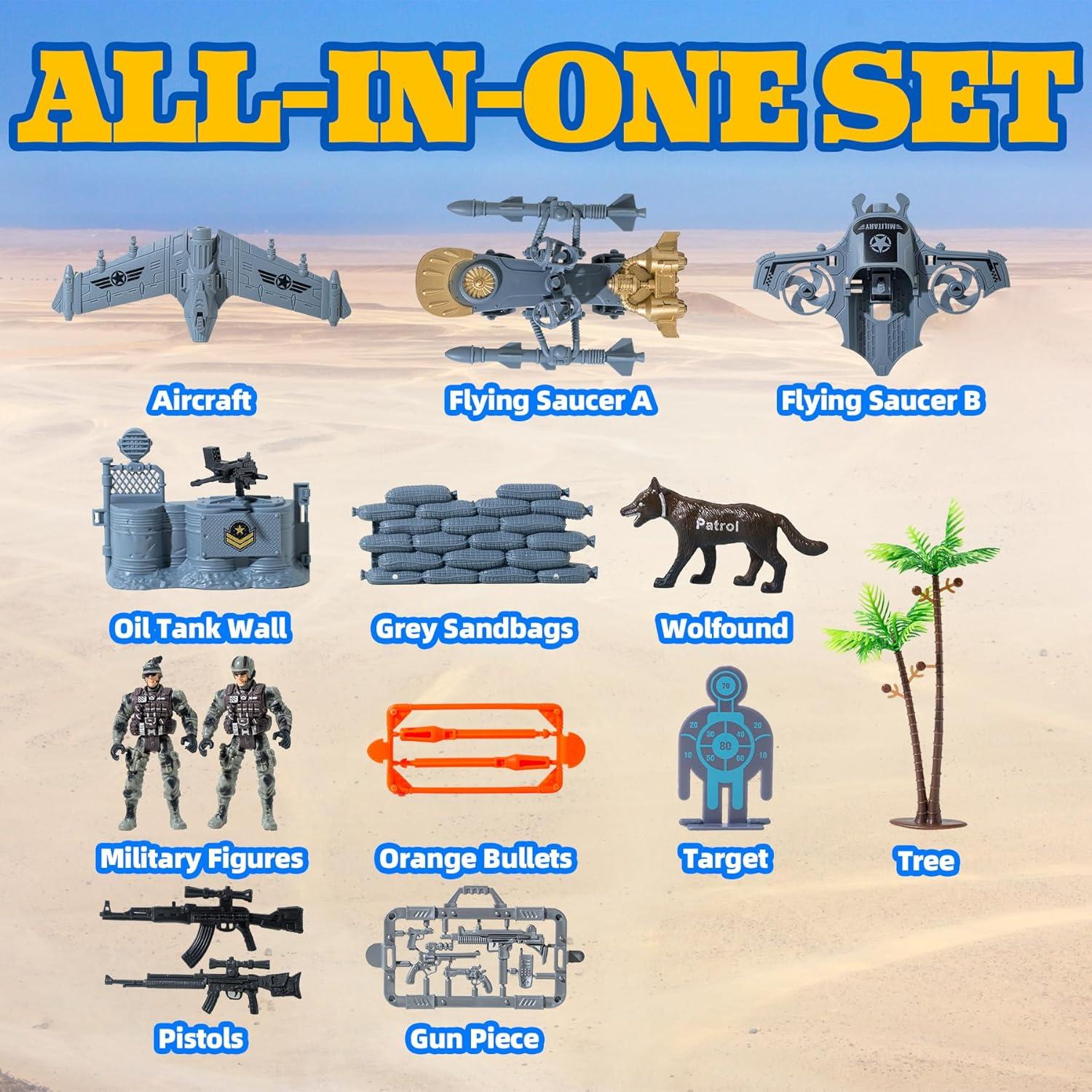 Conjunto de Figuras de Soldados Militares Wbzle 12PCS