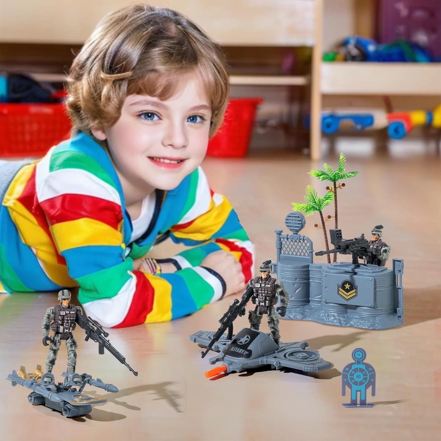 Conjunto de Figuras de Soldados Militares Wbzle 12PCS