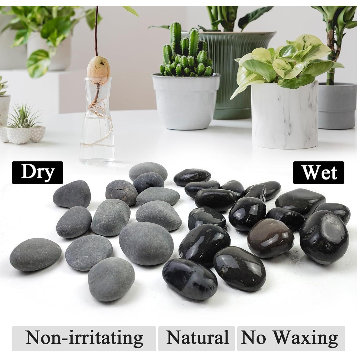 Rocas Negras Naturales para Paisajismo 9.07kg SHIZWU