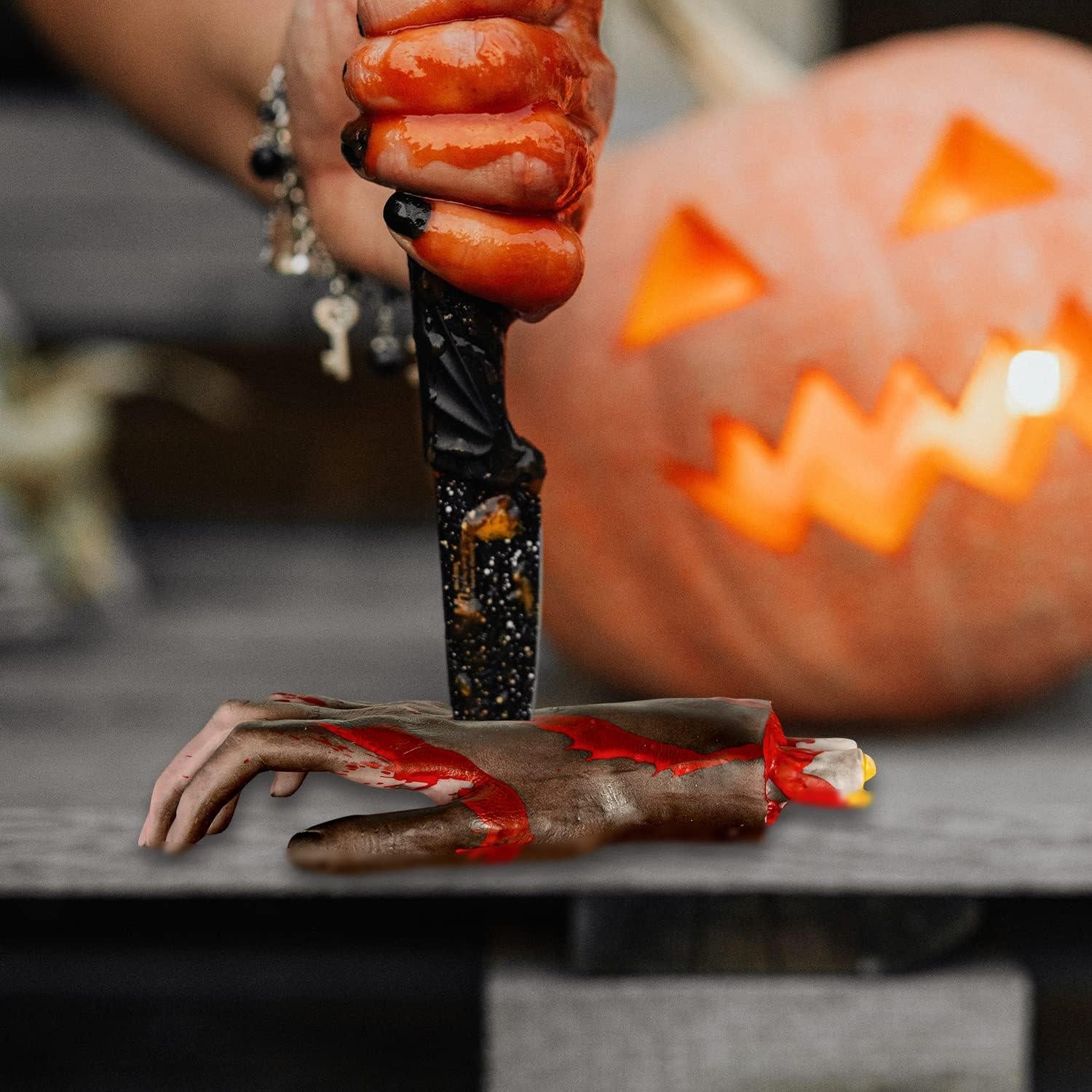 XONOR Decoraciones de Halloween Manos y Pies Cortados 4 Piezas