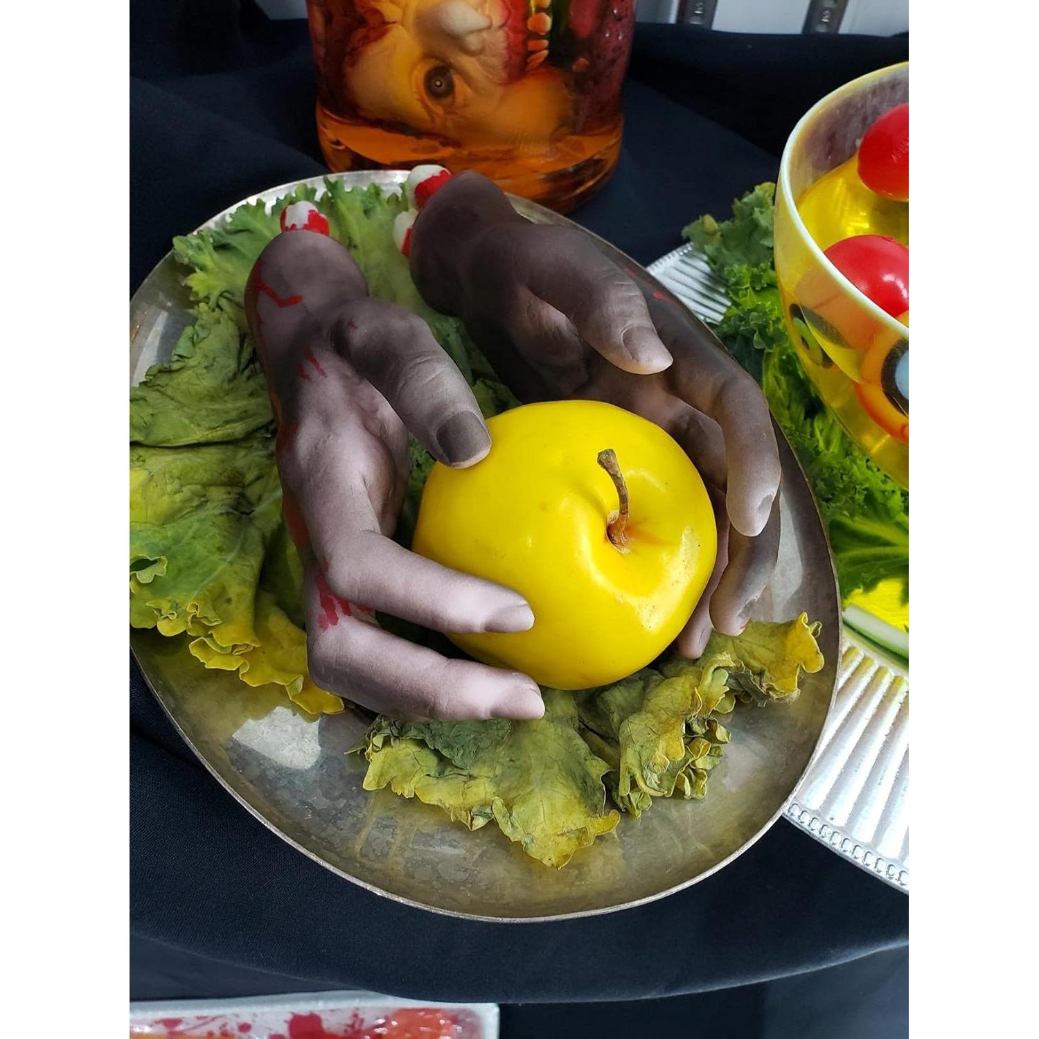 XONOR Decoraciones de Halloween Manos y Pies Cortados 4 Piezas