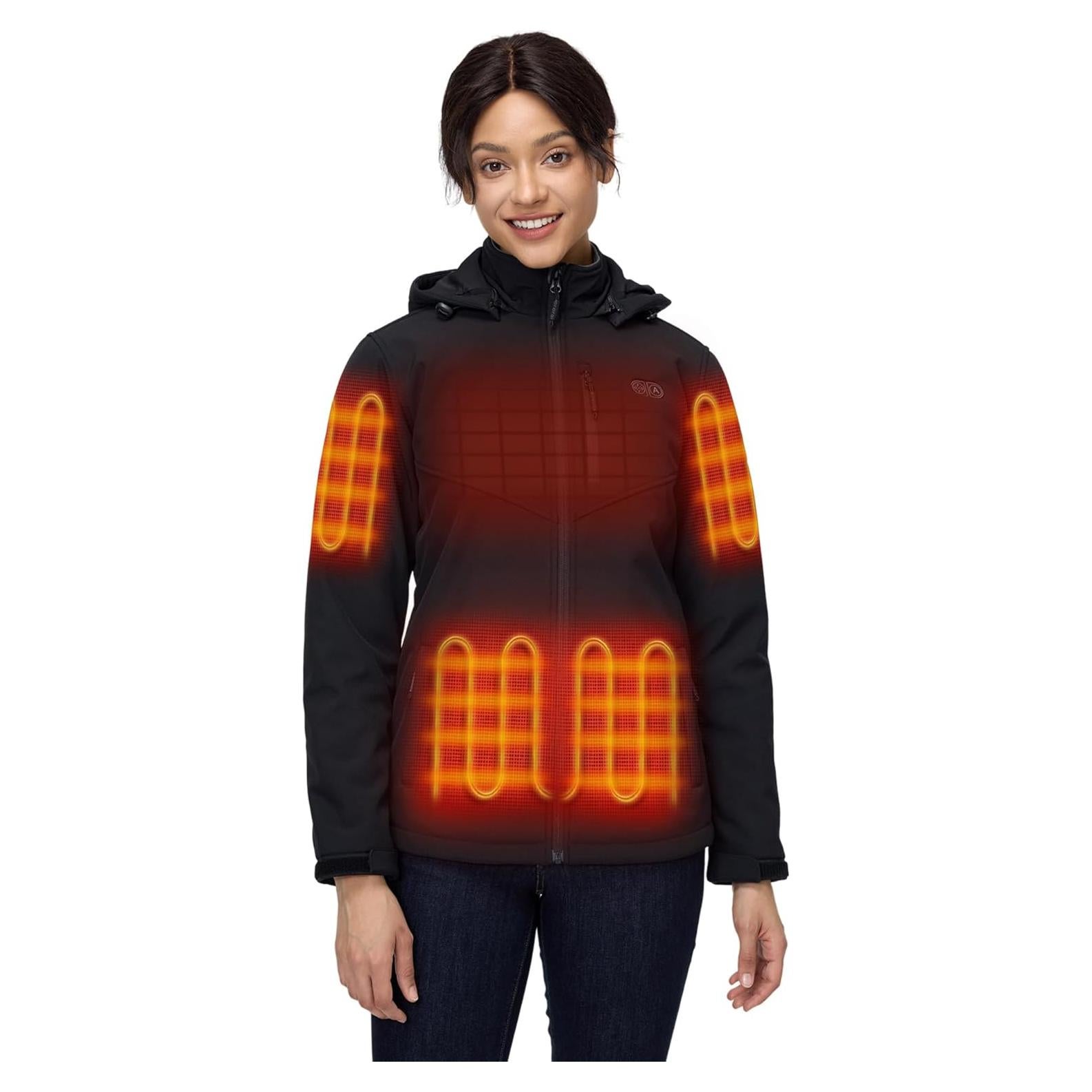 Chaqueta Térmica ORORO para Mujeres con 5 Zonas de Calor