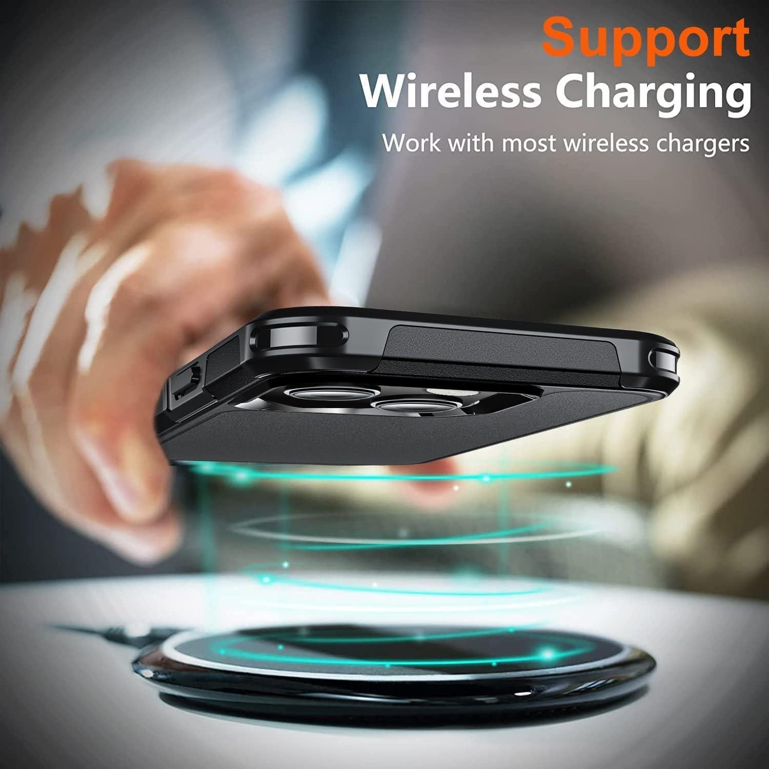 Funda a prueba de golpes AEDILYS para iPhone 15 + 2 protectores