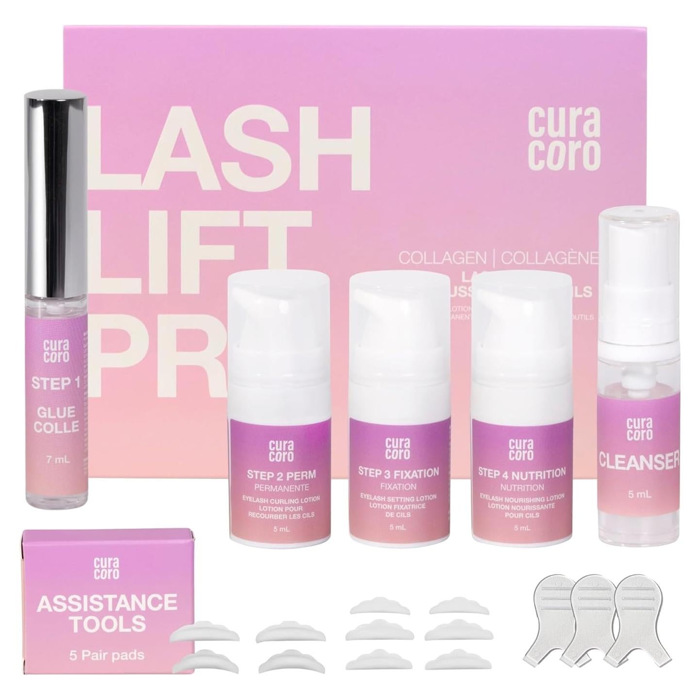 Kit de Elevación de Pestañas Curacoro - Profesional y Nutritivo