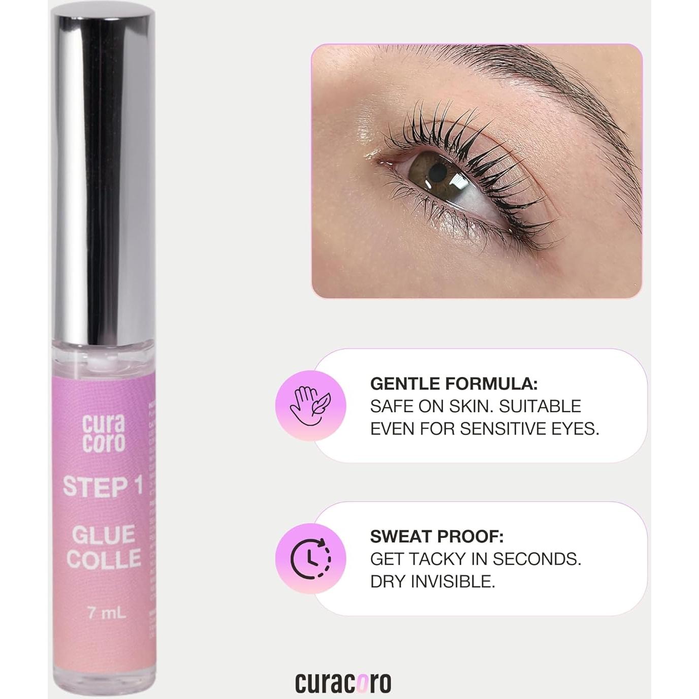 Kit de Elevación de Pestañas Curacoro - Profesional y Nutritivo