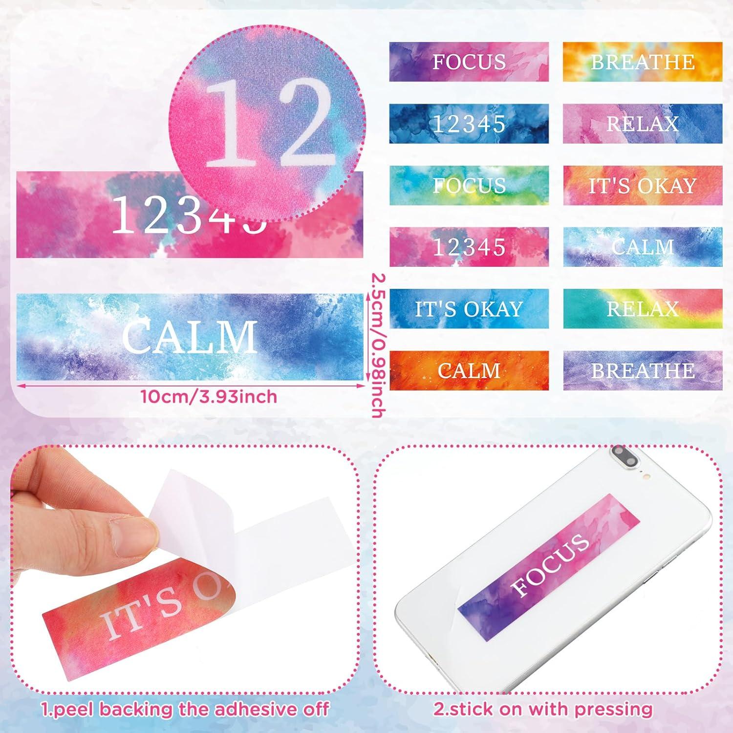 Kosiz 120 Etiquetas Sensoriales Anti Estrés PVC Clásico