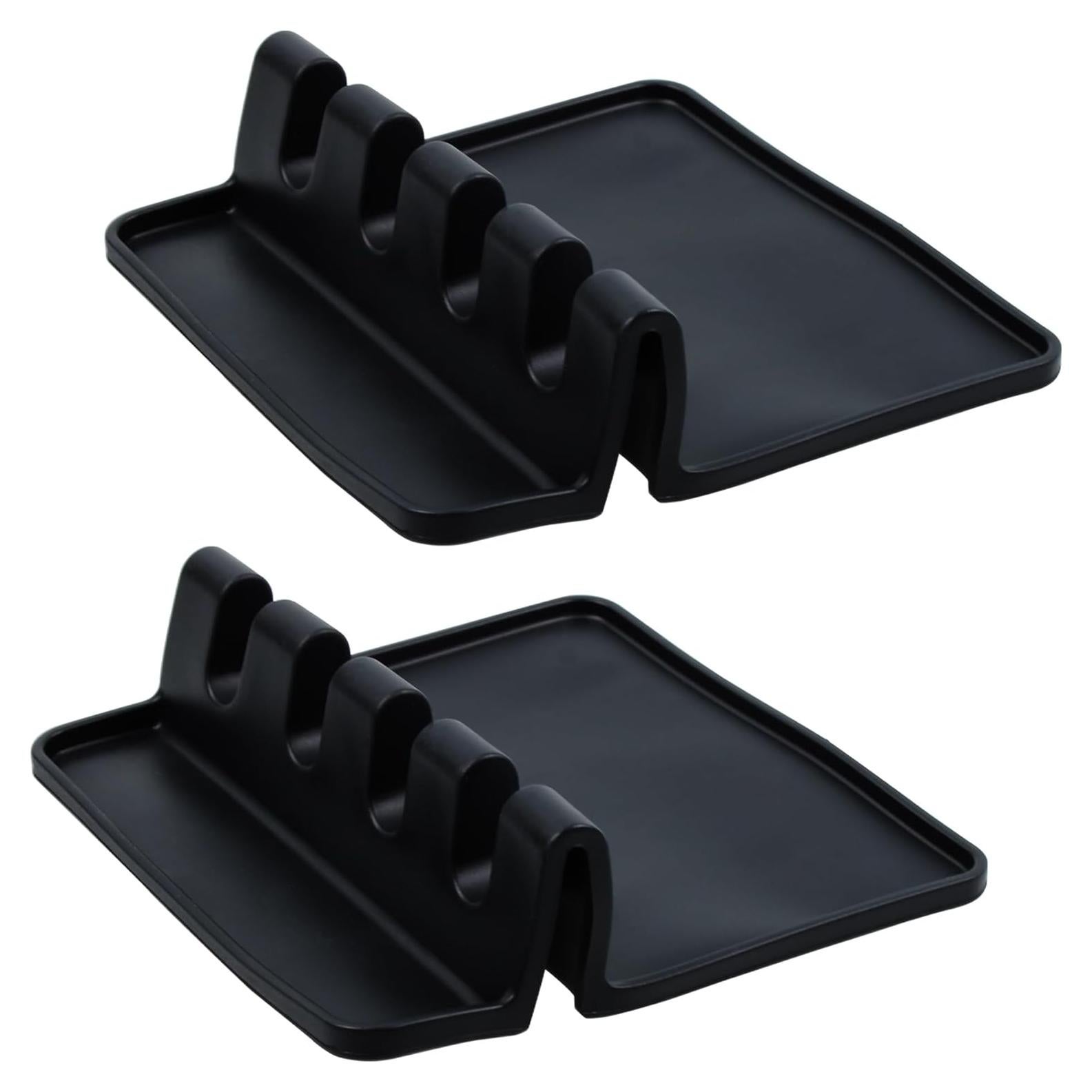 Alfombrilla de Silicona Multifuncional para Utensilios - Negro