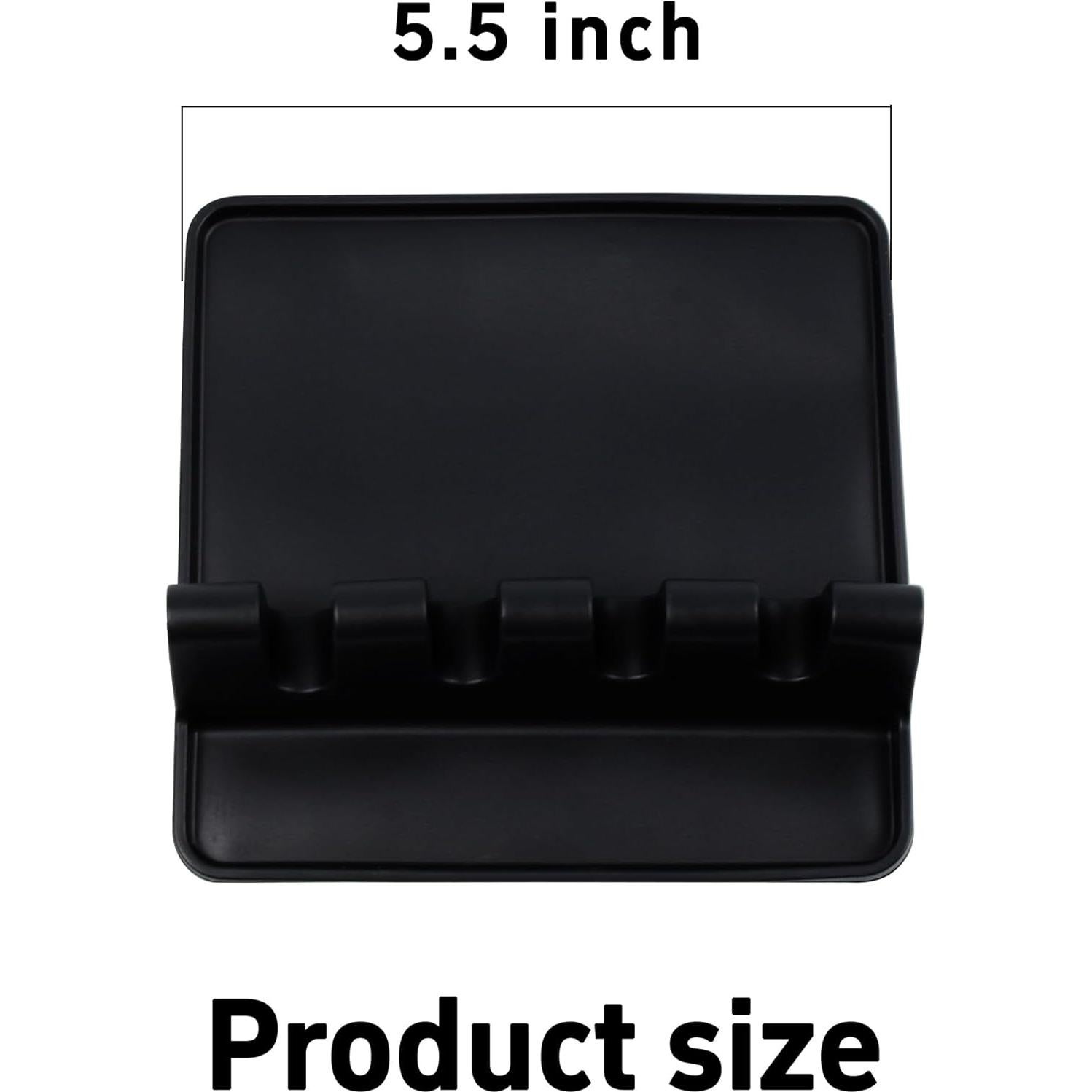 Alfombrilla de Silicona Multifuncional para Utensilios - Negro