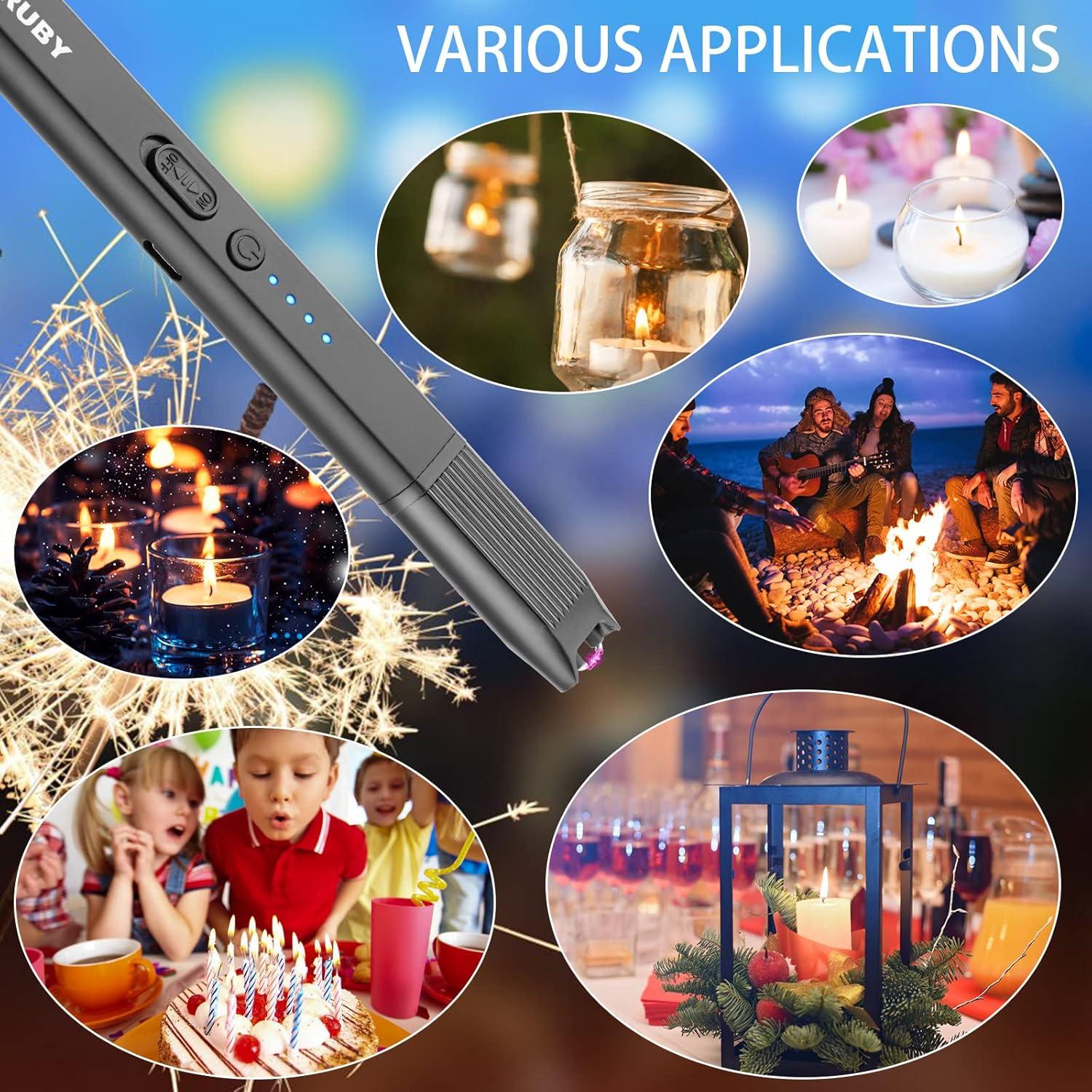 Encendedor Eléctrico MEIRUBY M-15 Negro Recargable USB