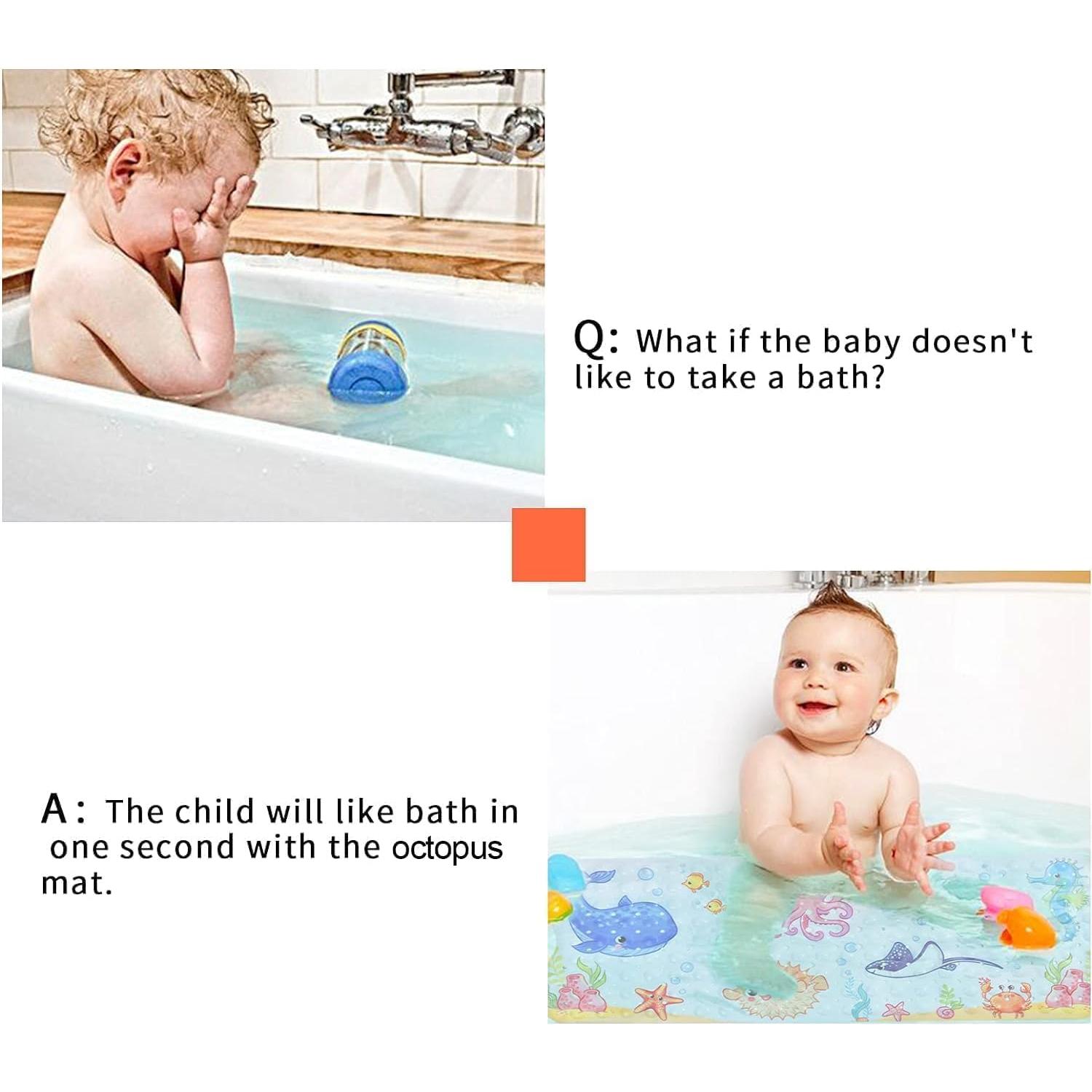 Alfombrilla de baño antideslizante Secopad 70x38cm Pulpo Rosa