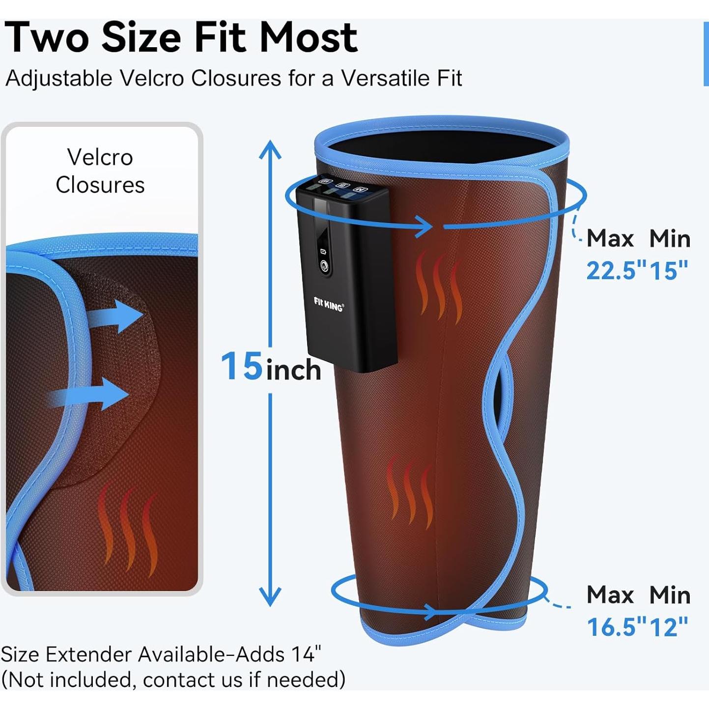 Masajeador de Pantorrillas Inalámbrico FIT KING con Calor