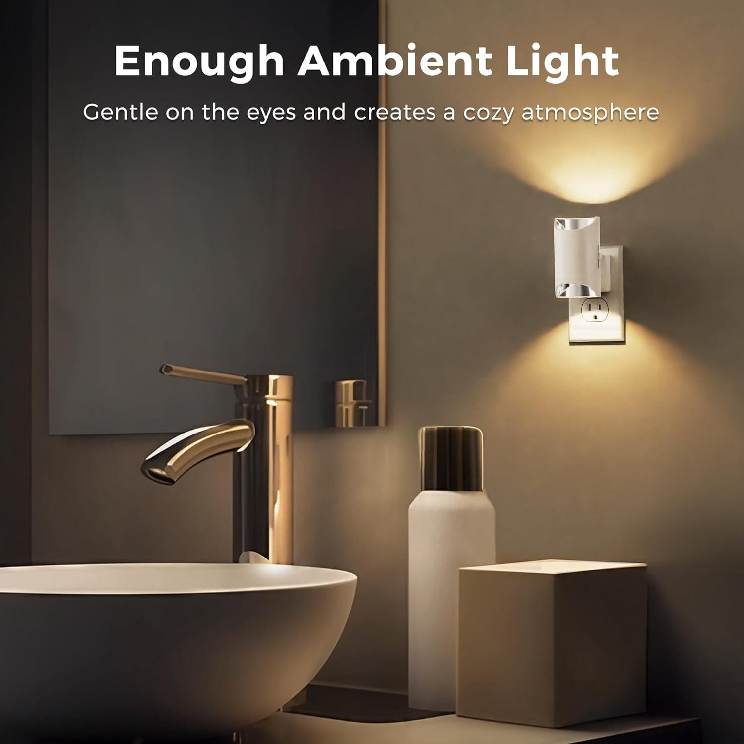 Luz Nocturna LED Regulable LOHAS 0-100LM con Sensor 3000K