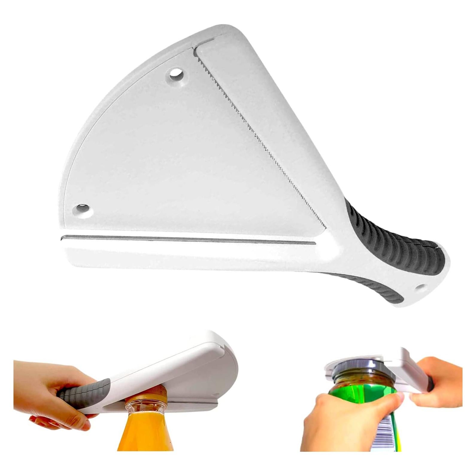 Abridor de Tarros Ergonomico Elm City Direct Blanco