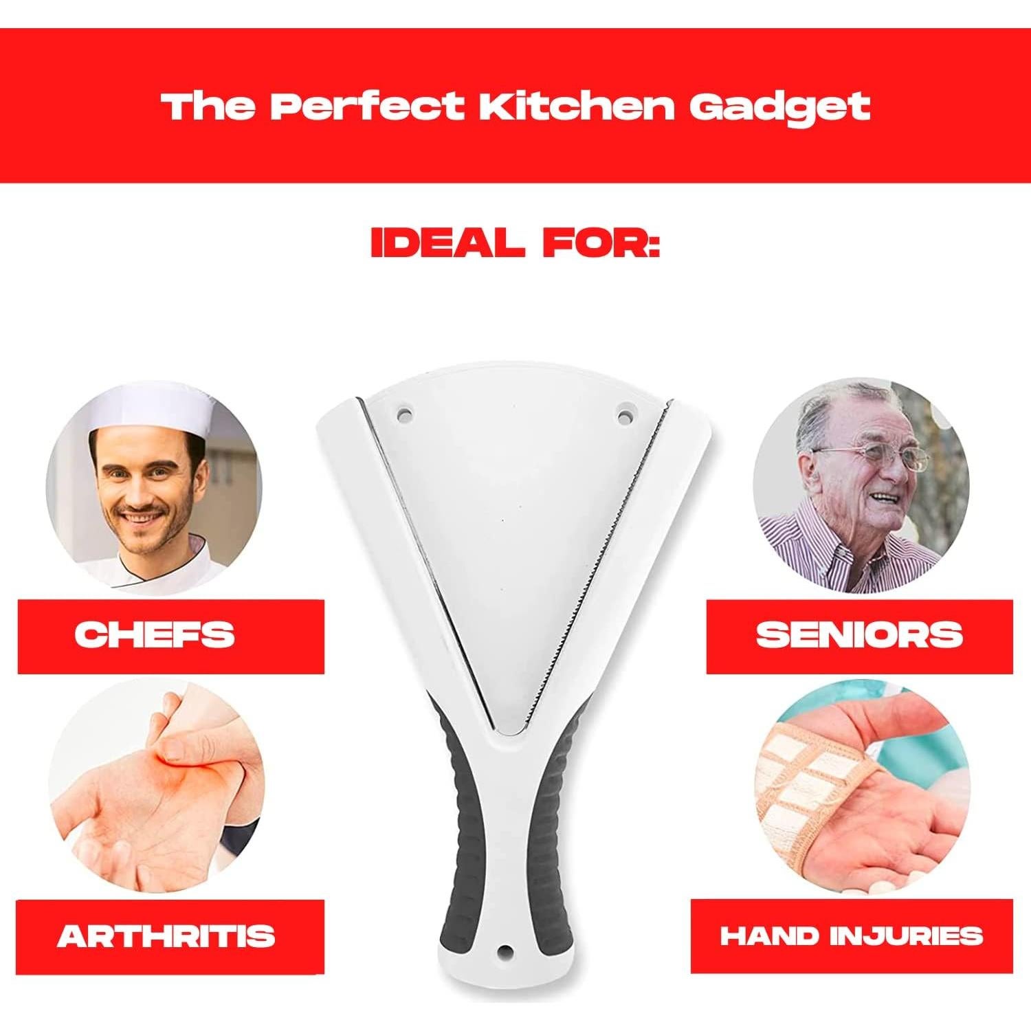 Abridor de Tarros Ergonomico Elm City Direct Blanco