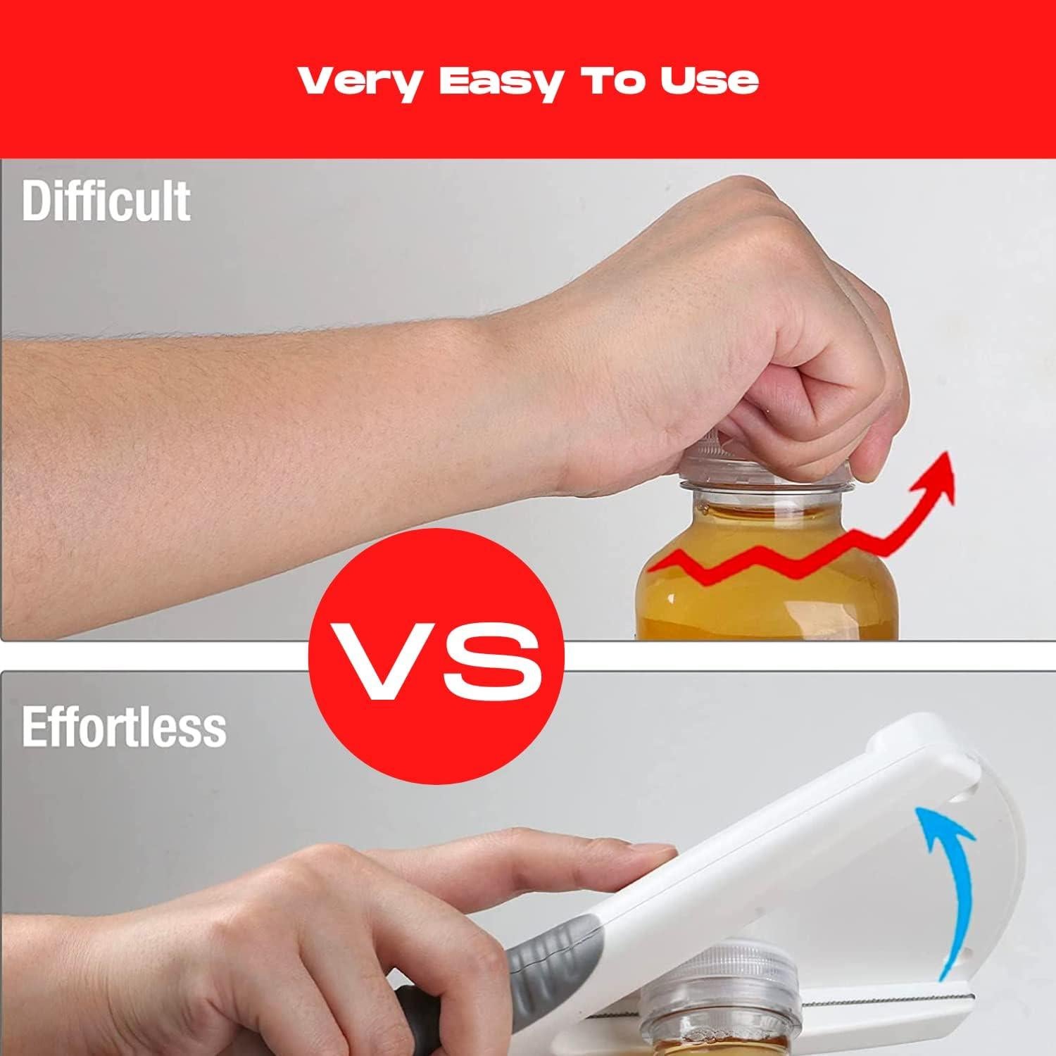 Abridor de Tarros Ergonomico Elm City Direct Blanco