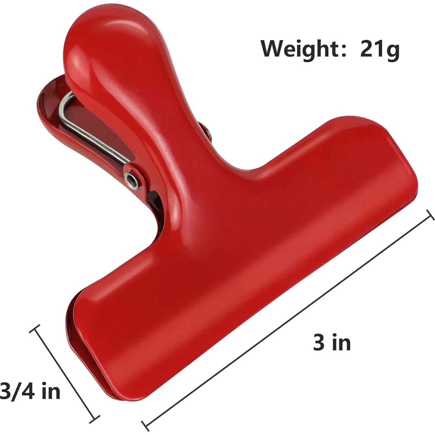 Clips de Bolsa TONOS de Acero Inoxidable 7.62 cm - 6 Piezas