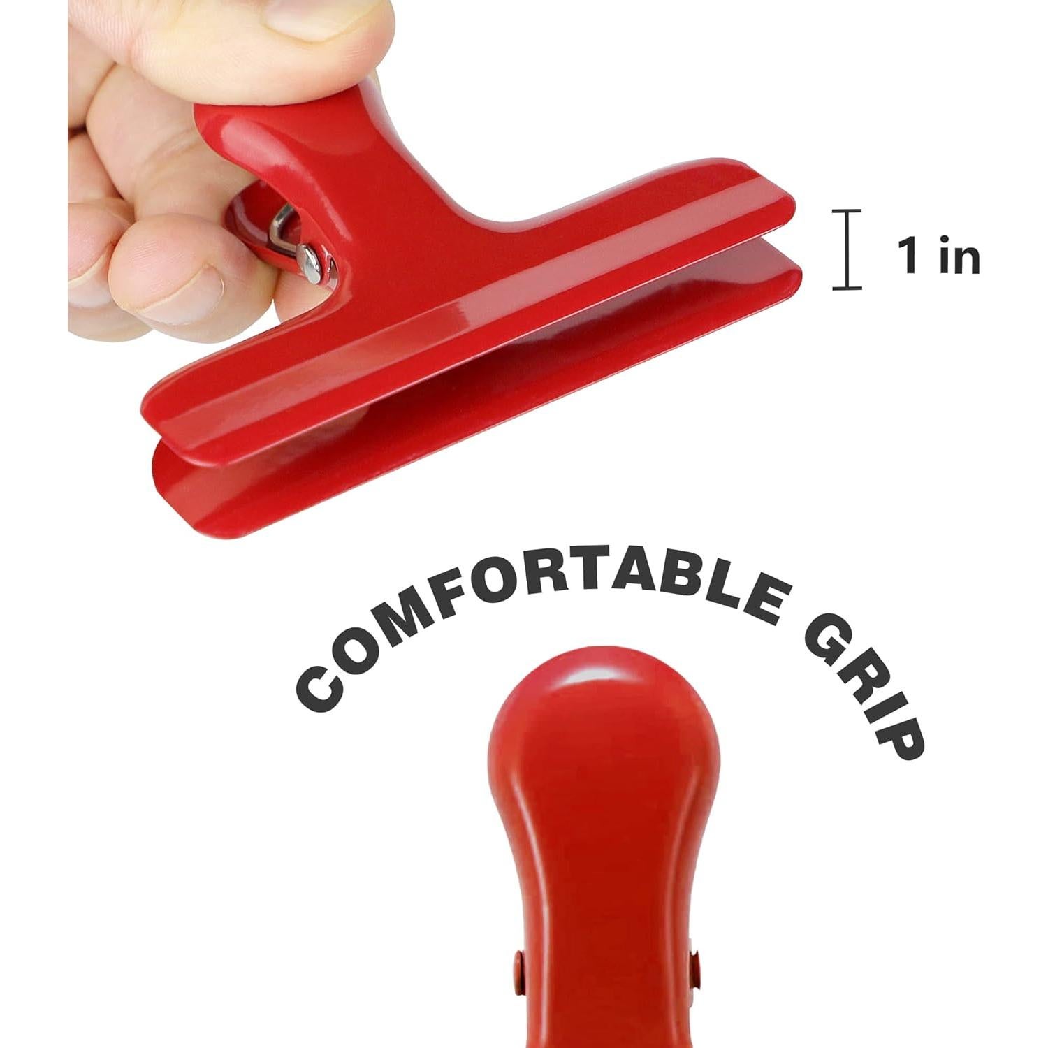 Clips de Bolsa TONOS de Acero Inoxidable 7.62 cm - 6 Piezas