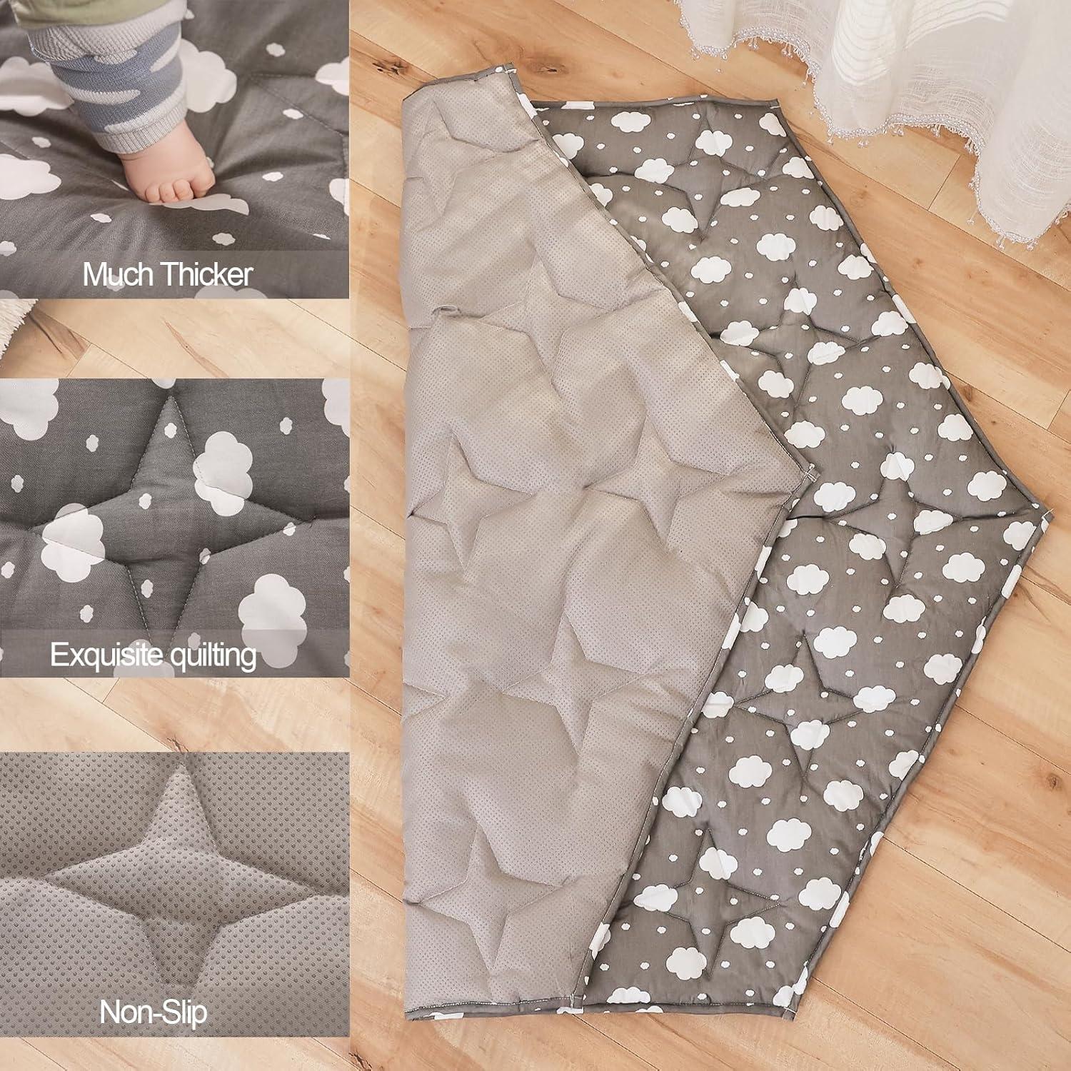 Alfombra de Juego Napcure Nube 114x132 cm Antideslizante