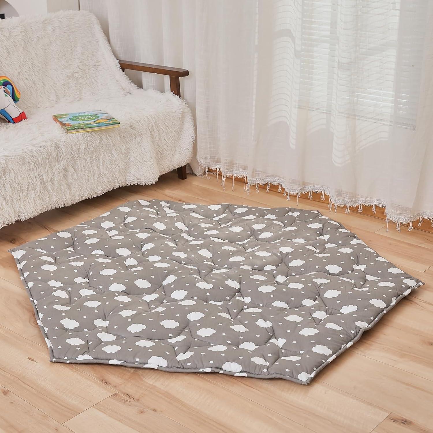 Alfombra de Juego Napcure Nube 114x132 cm Antideslizante