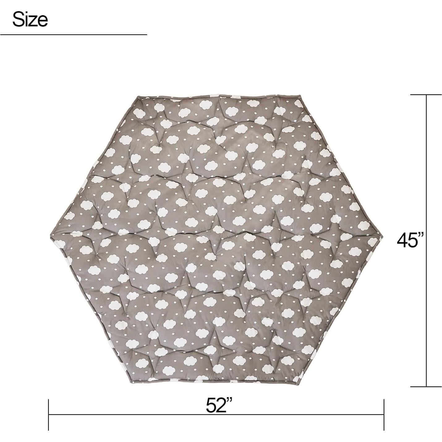 Alfombra de Juego Napcure Nube 114x132 cm Antideslizante