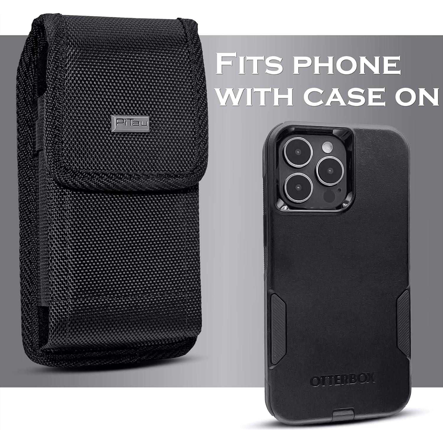 Funda PiTau para iPhone 16 Plus y Pro Max - Nylon Negro