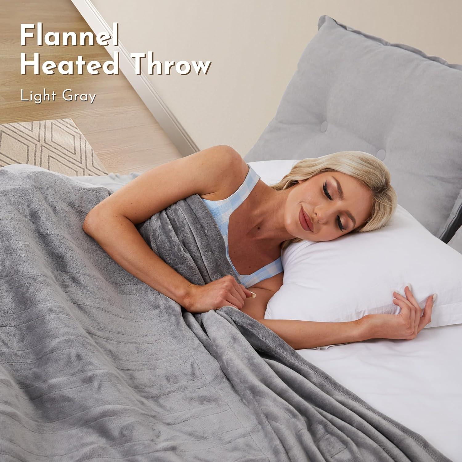 Manta Eléctrica ONDAN 127x152 cm Suave Franela 5 Niveles