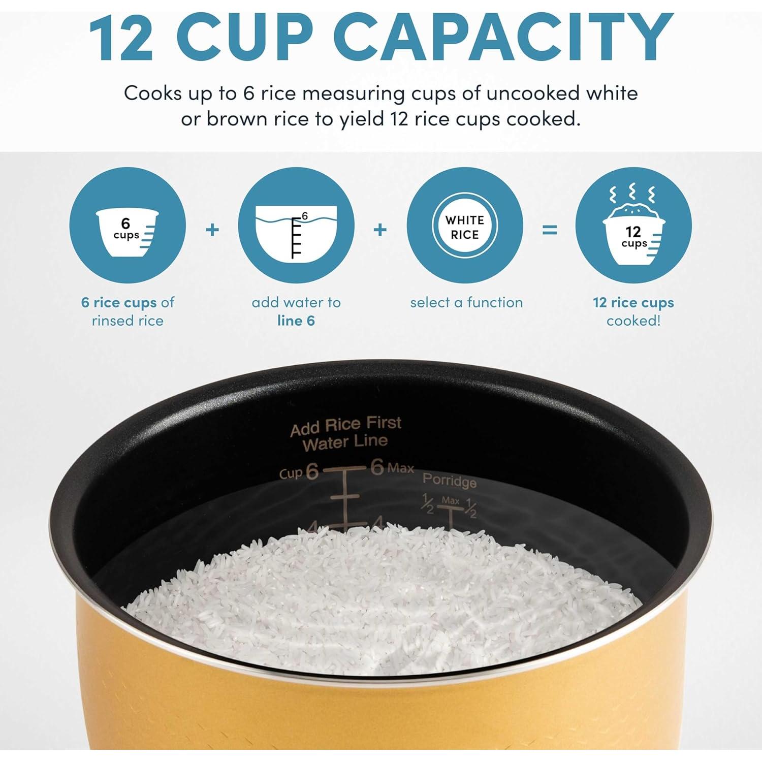 Olla de Arroz Aroma ARC-6106 6 Tazas Programable Champagne