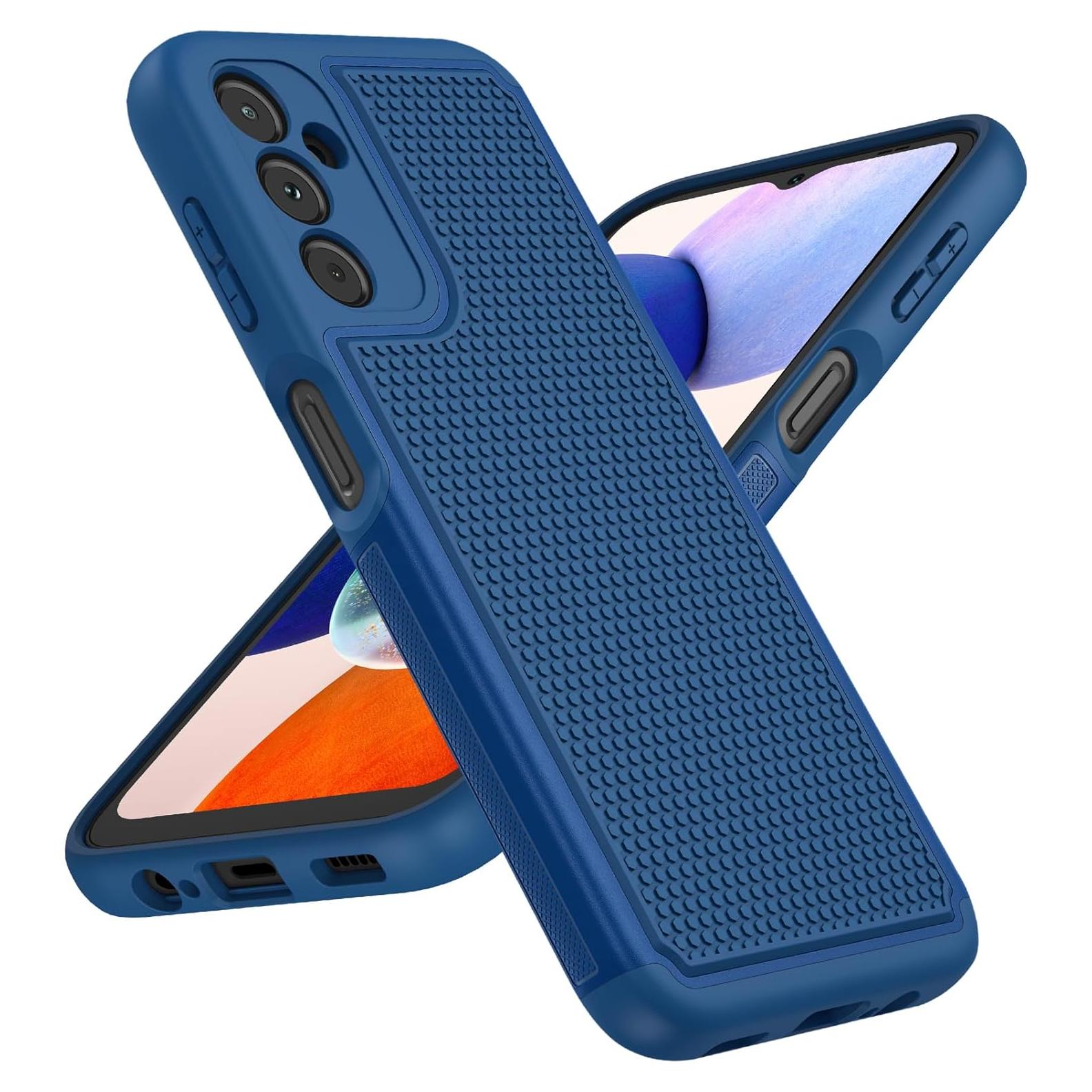 Funda Doble Capa FNTCASE para Samsung Galaxy A14 5G - Azul