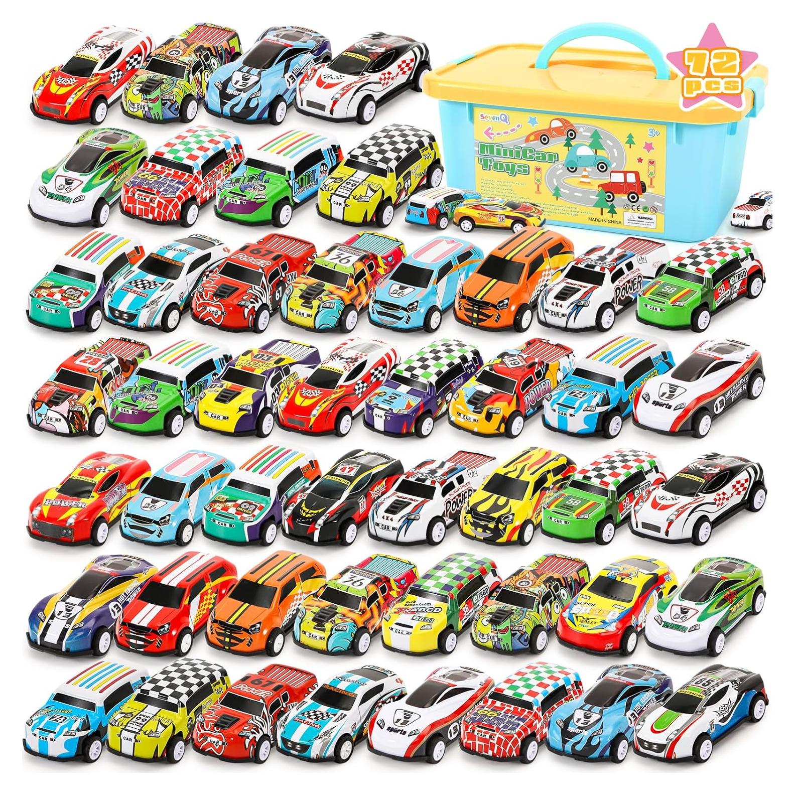 Set de Coches de Juguete SevenQ 72 Piezas Retroceso