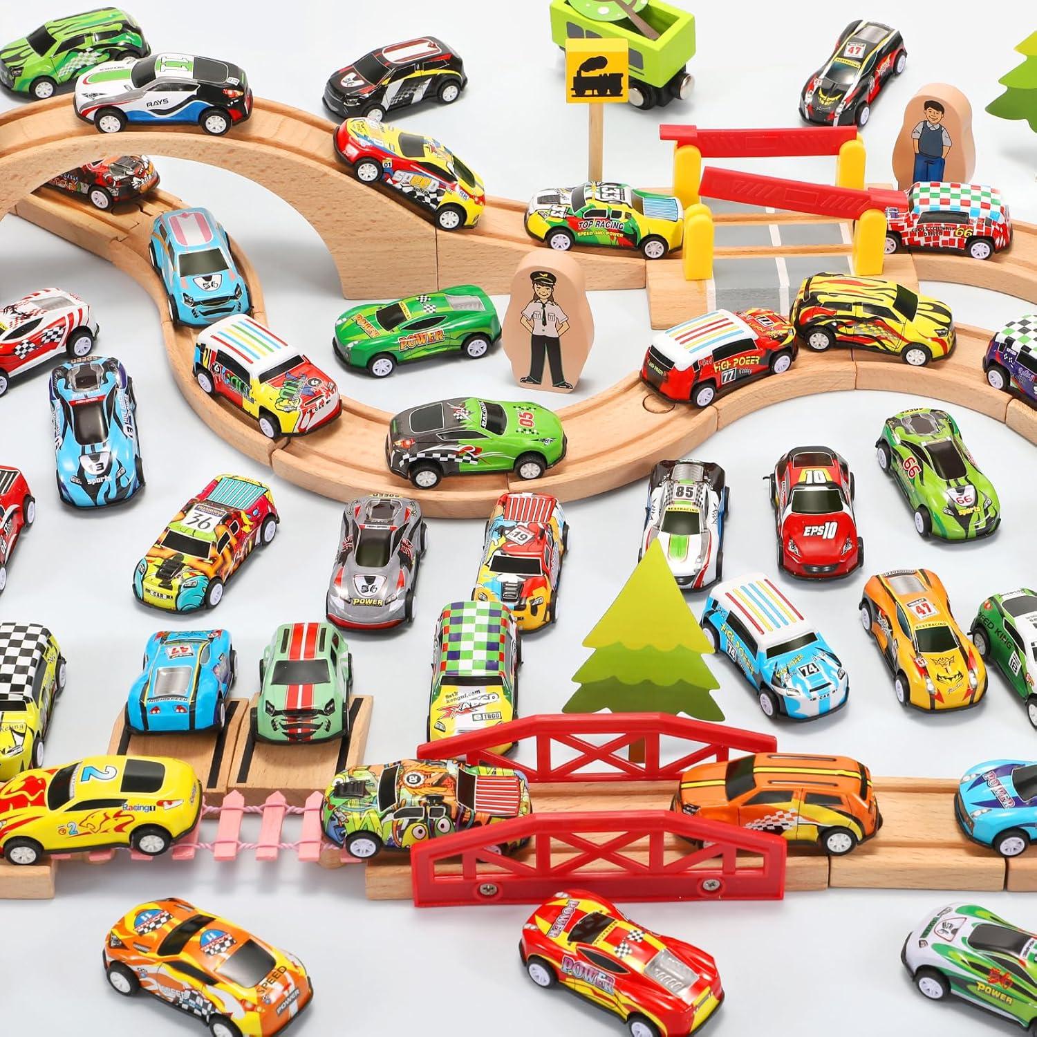 Set de Coches de Juguete SevenQ 72 Piezas Retroceso