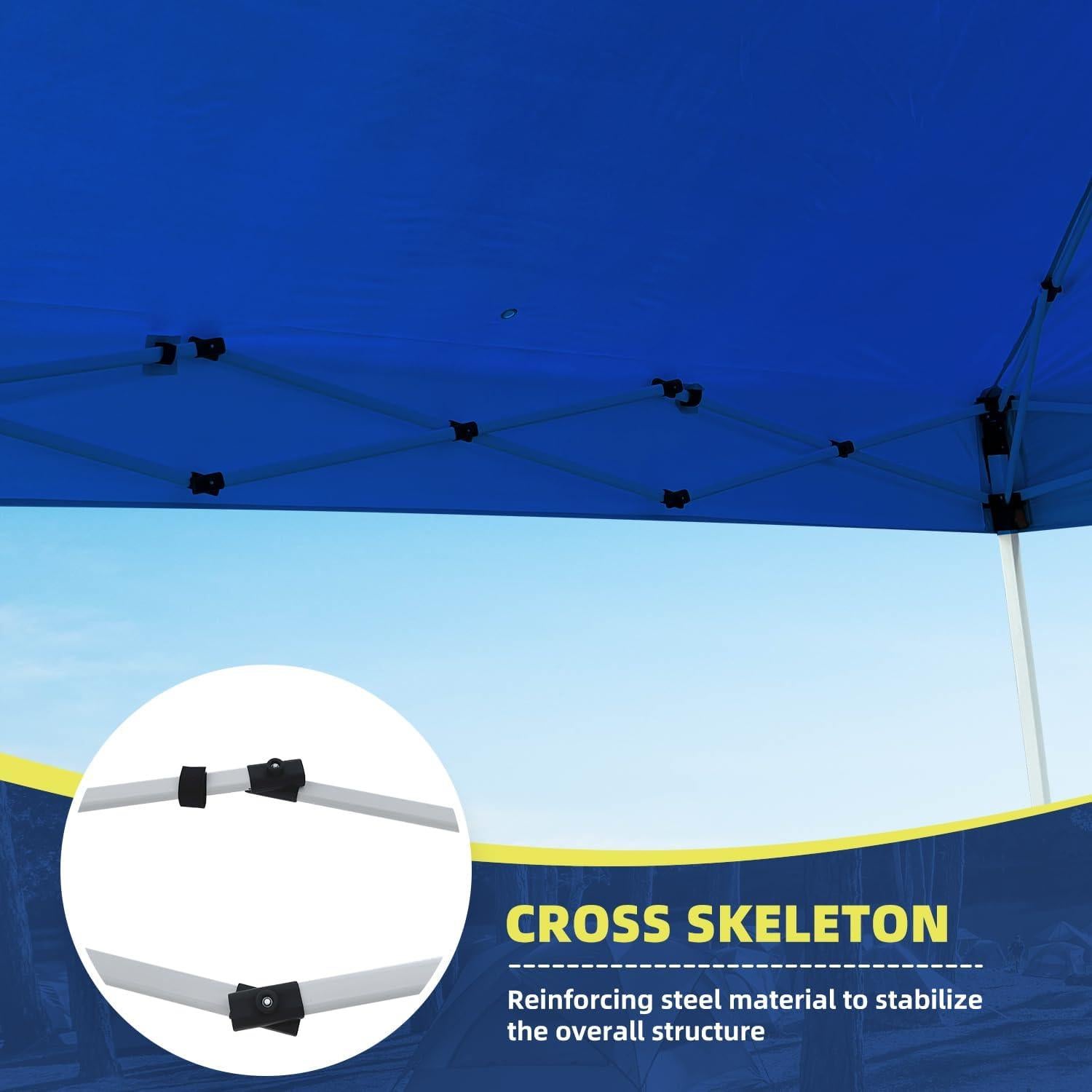 Carpa Plegable SAILARY 3x3m Resistente Azul con Accesorios