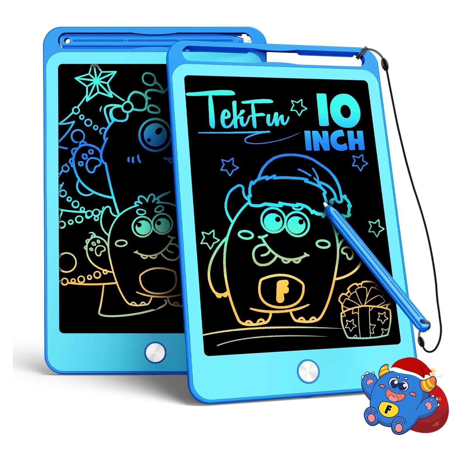 Tableta de Escritura LCD TEKFUN 10" Azul 2 Pack Juguetes