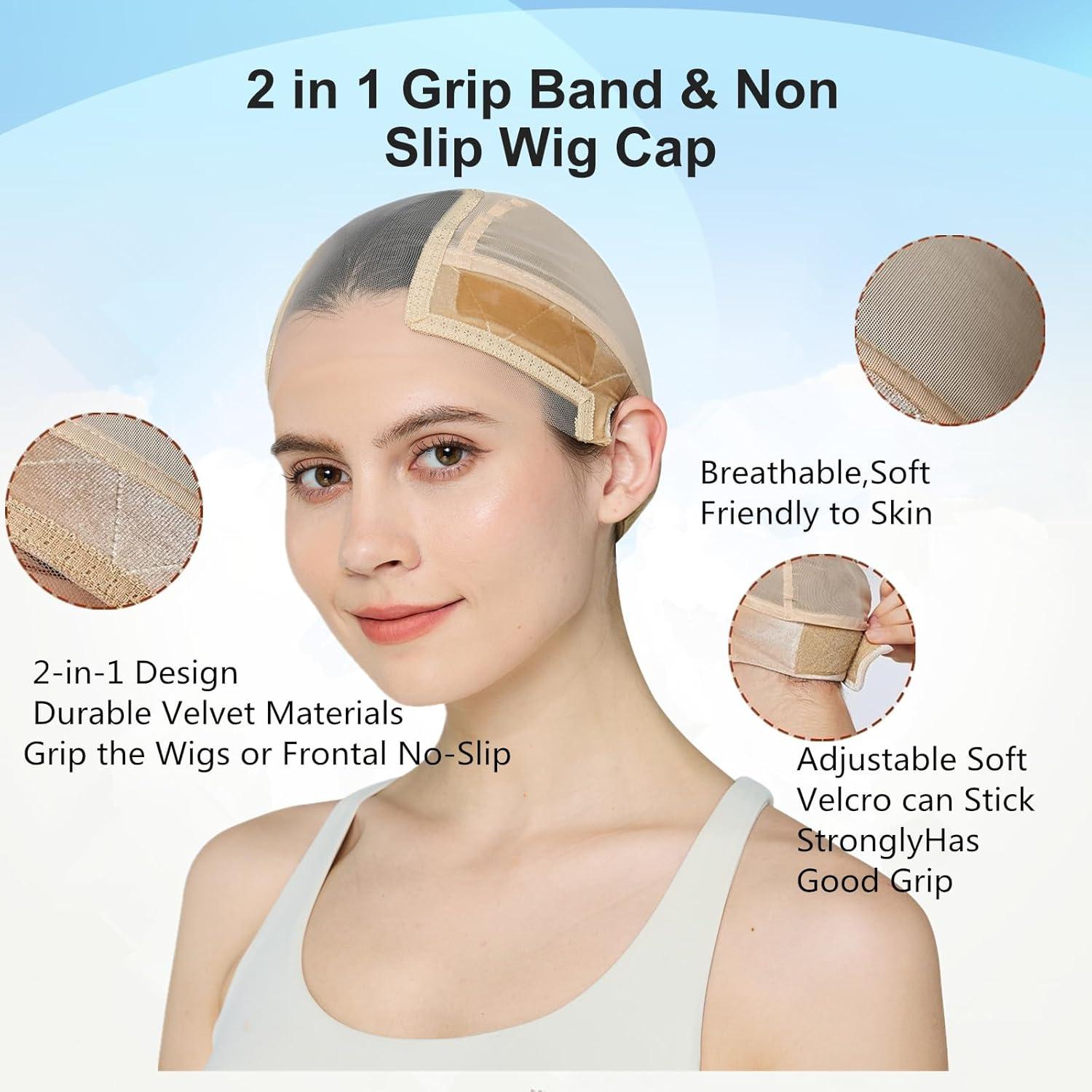 Gorro de Peluca Antideslizante Xiushumyi Talla S Color Nude