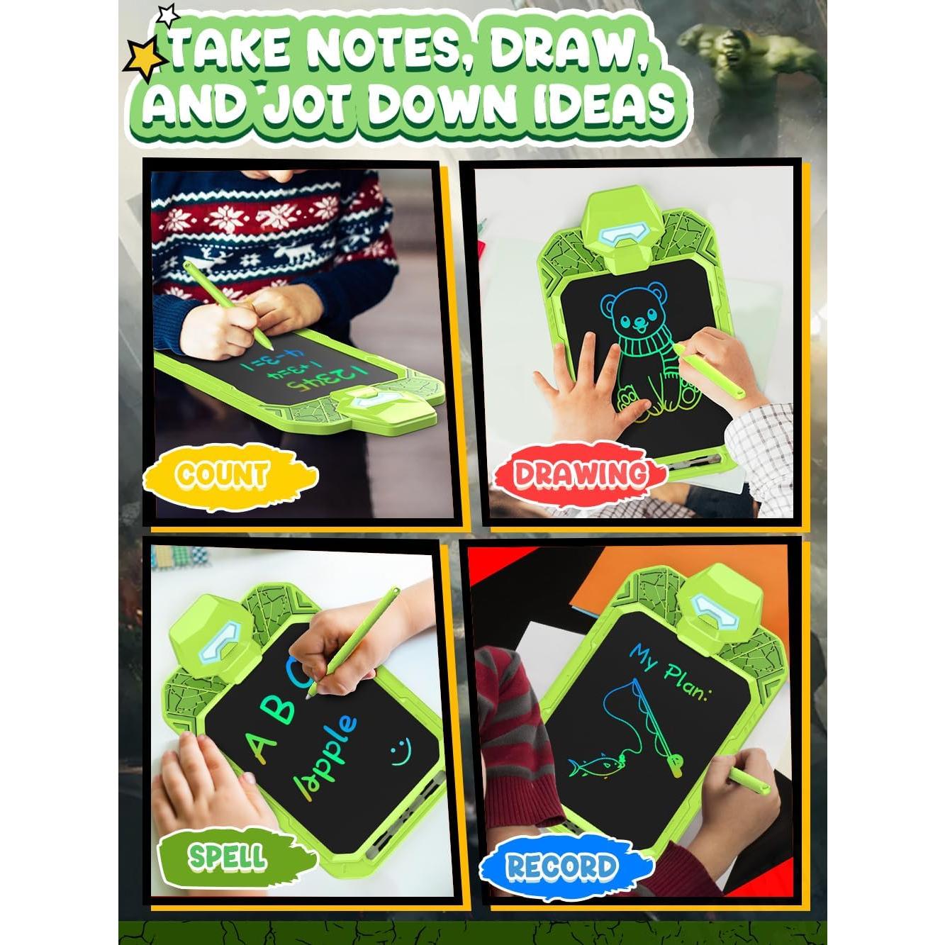 Tableta de Escritura LCD BUKEBU 10" Verde, Juguete Educativo