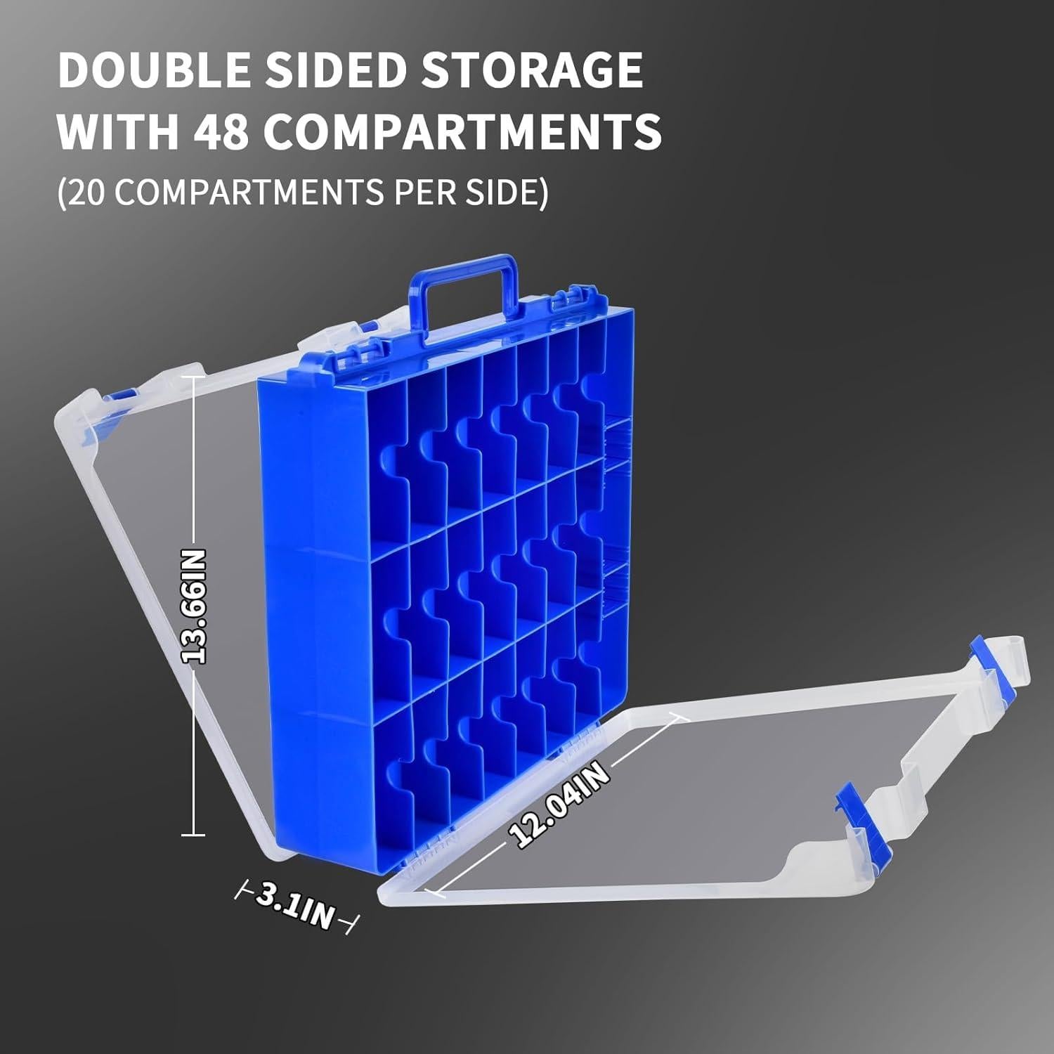 Organizador de Juguetes Xuerdon Azul 48 Compartimentos Doble Cara