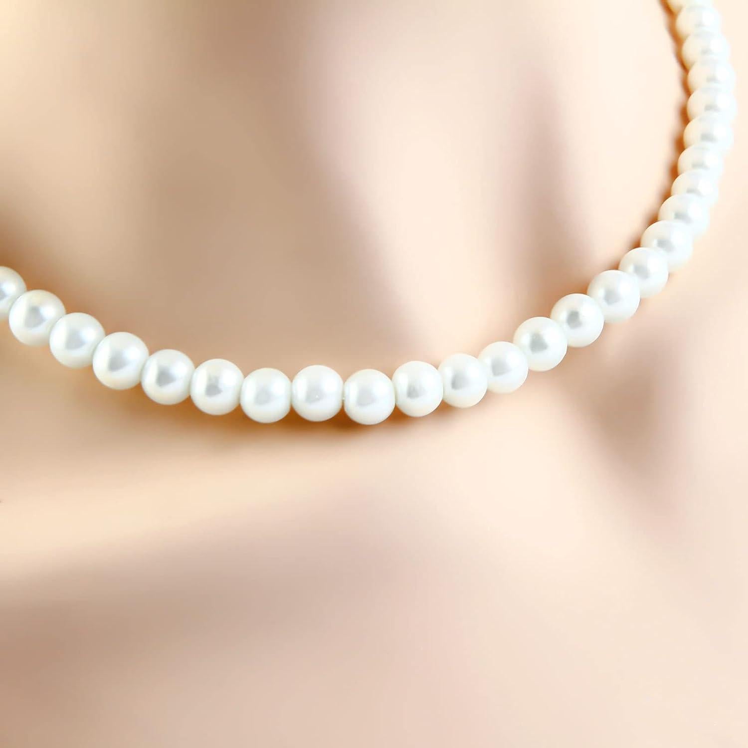 Cooraby Disfraz Abuela 3 Piezas Peluca Gafas Collar