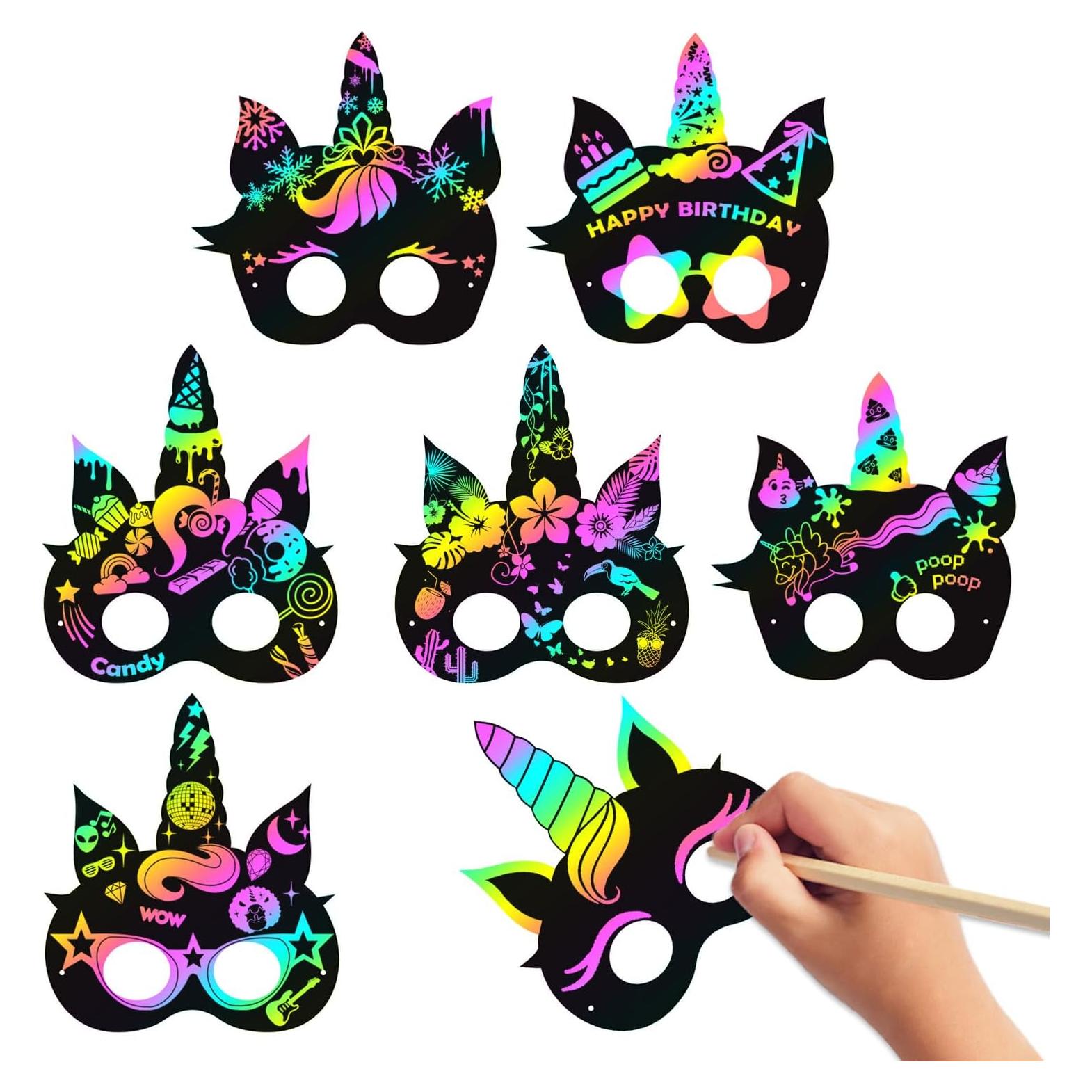 MÁSCARAS MÁGICAS MALLMALL6 24 Pcs DIY Fiesta Caballo