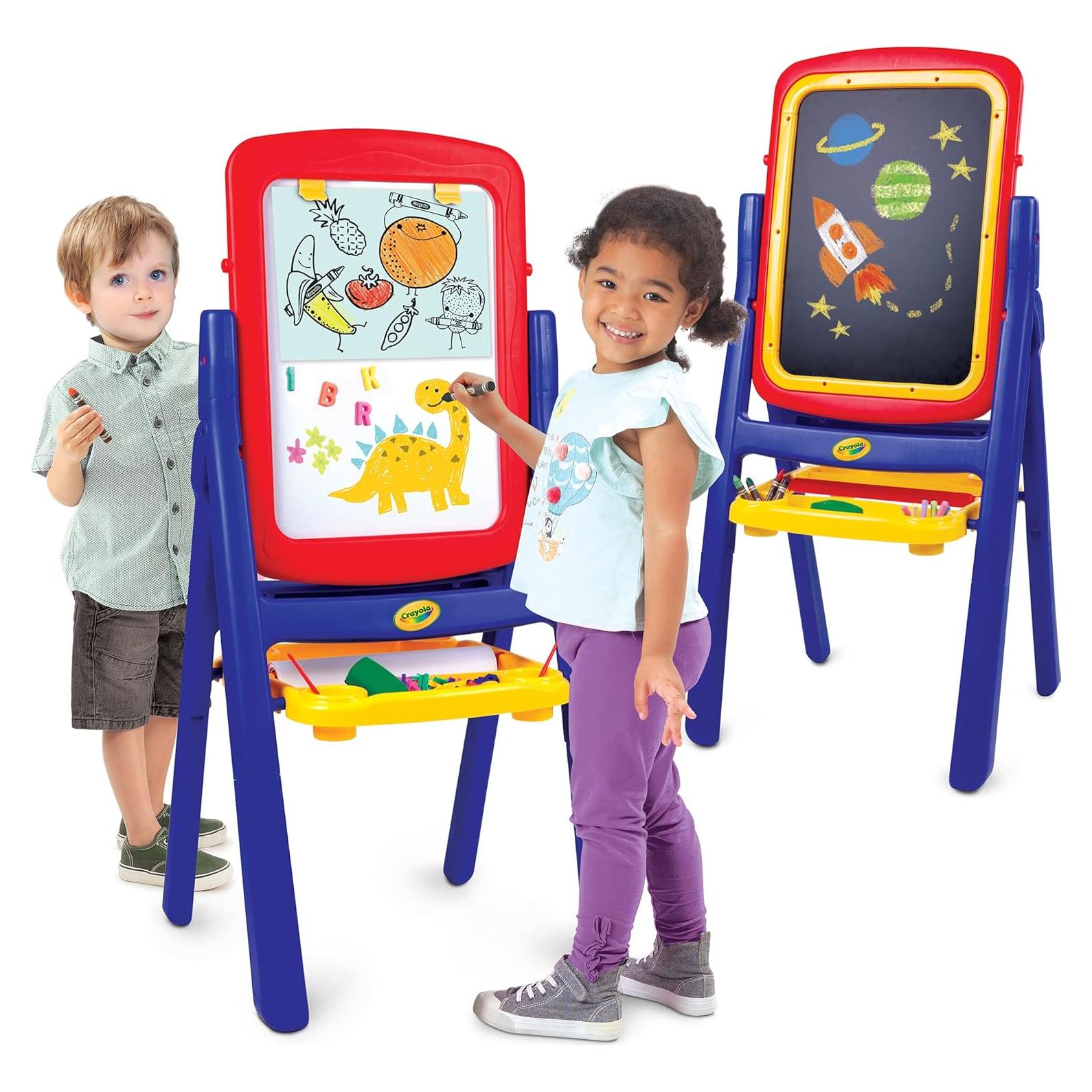 Caballete Crayola Qwikflip 2 Lados con Pizarra y Accesorios