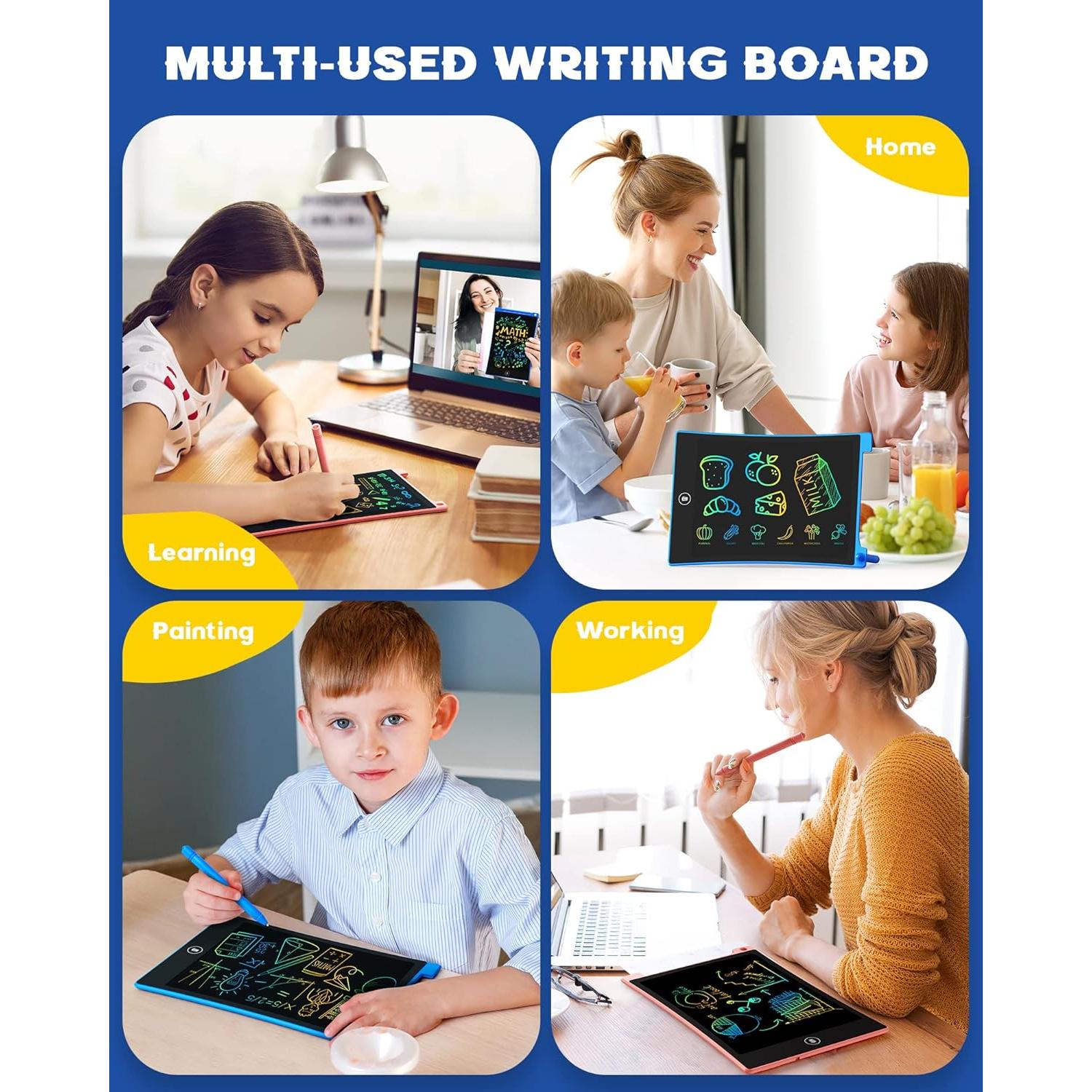 Tableta de Escritura LCD Bravokids 2 Pack 10" Colorida