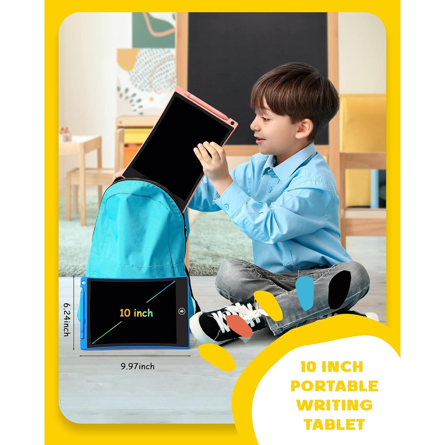 Tableta de Escritura LCD Bravokids 2 Pack 10" Colorida