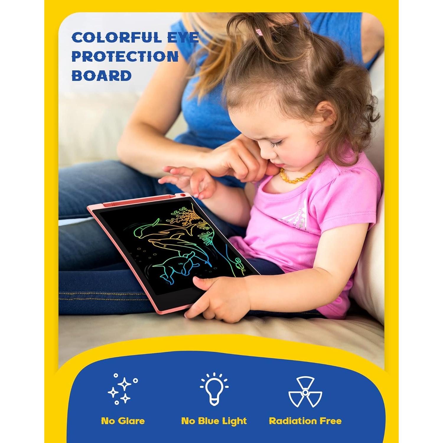 Tableta de Escritura LCD Bravokids 2 Pack 10" Colorida