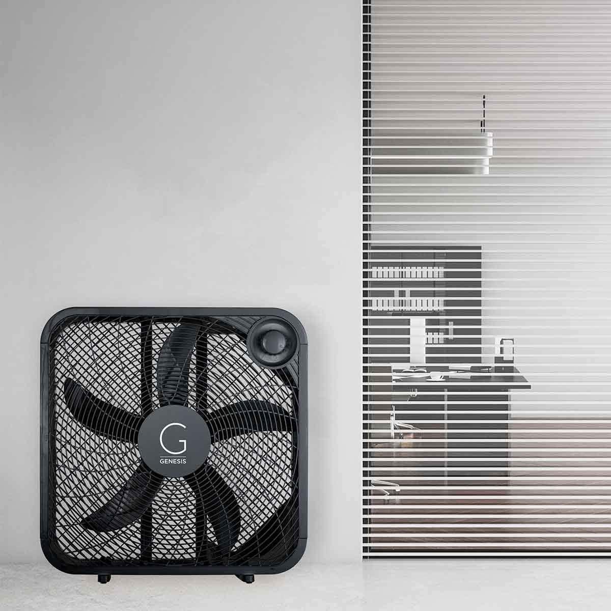 Ventilador de caja Genesis 50,8 cm 3 velocidades negro