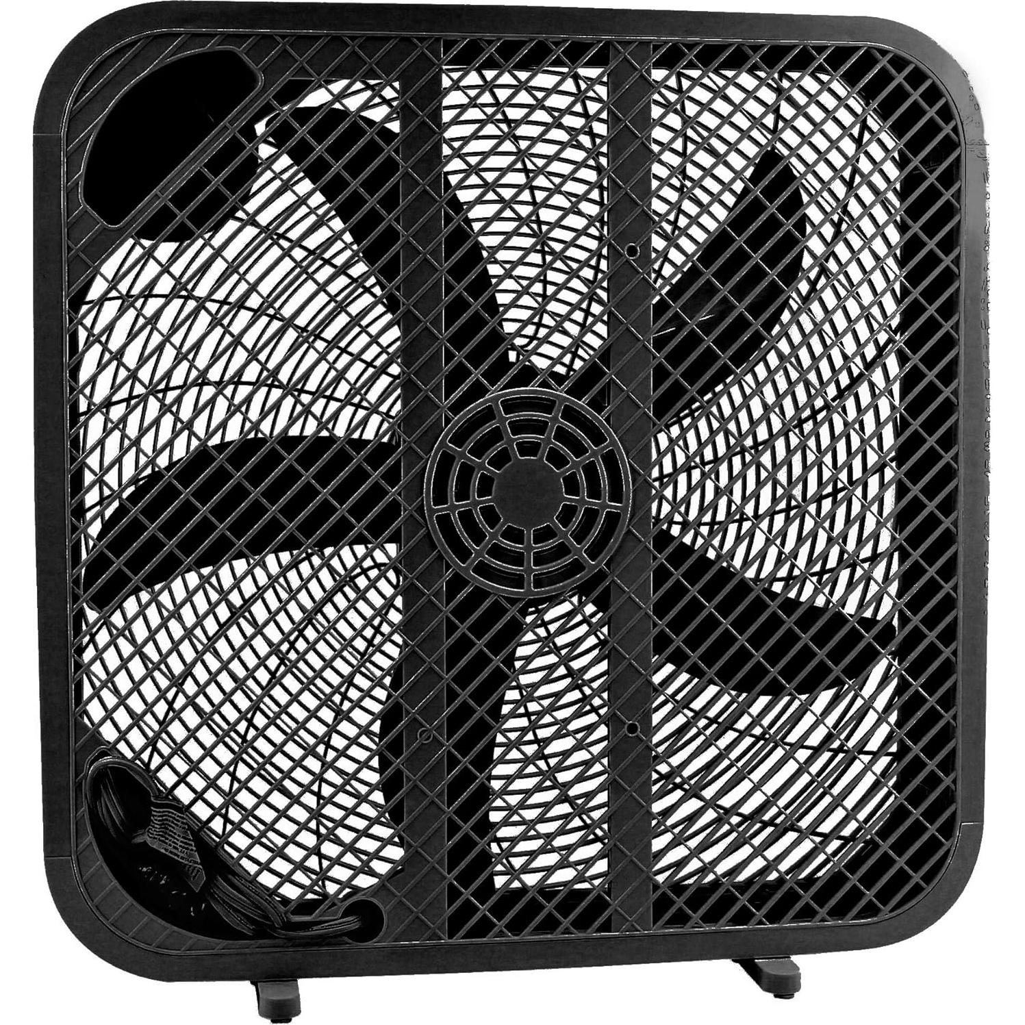 Ventilador de caja Genesis 50,8 cm 3 velocidades negro