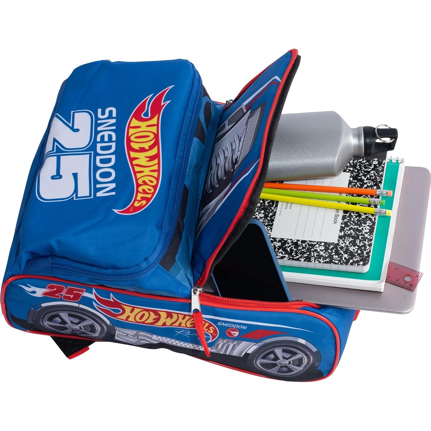 Mochila Mini Hot Wheels Sneddon #25 Auto Carreras 35.5cm