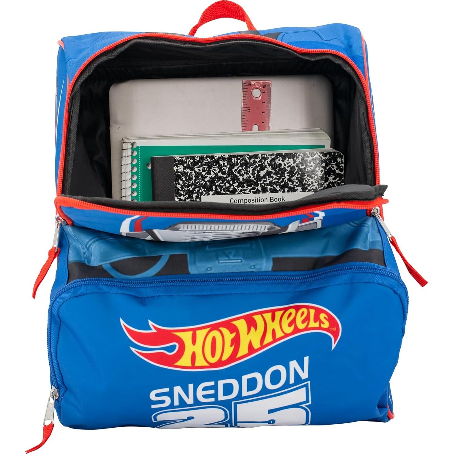 Mochila Mini Hot Wheels Sneddon #25 Auto Carreras 35.5cm