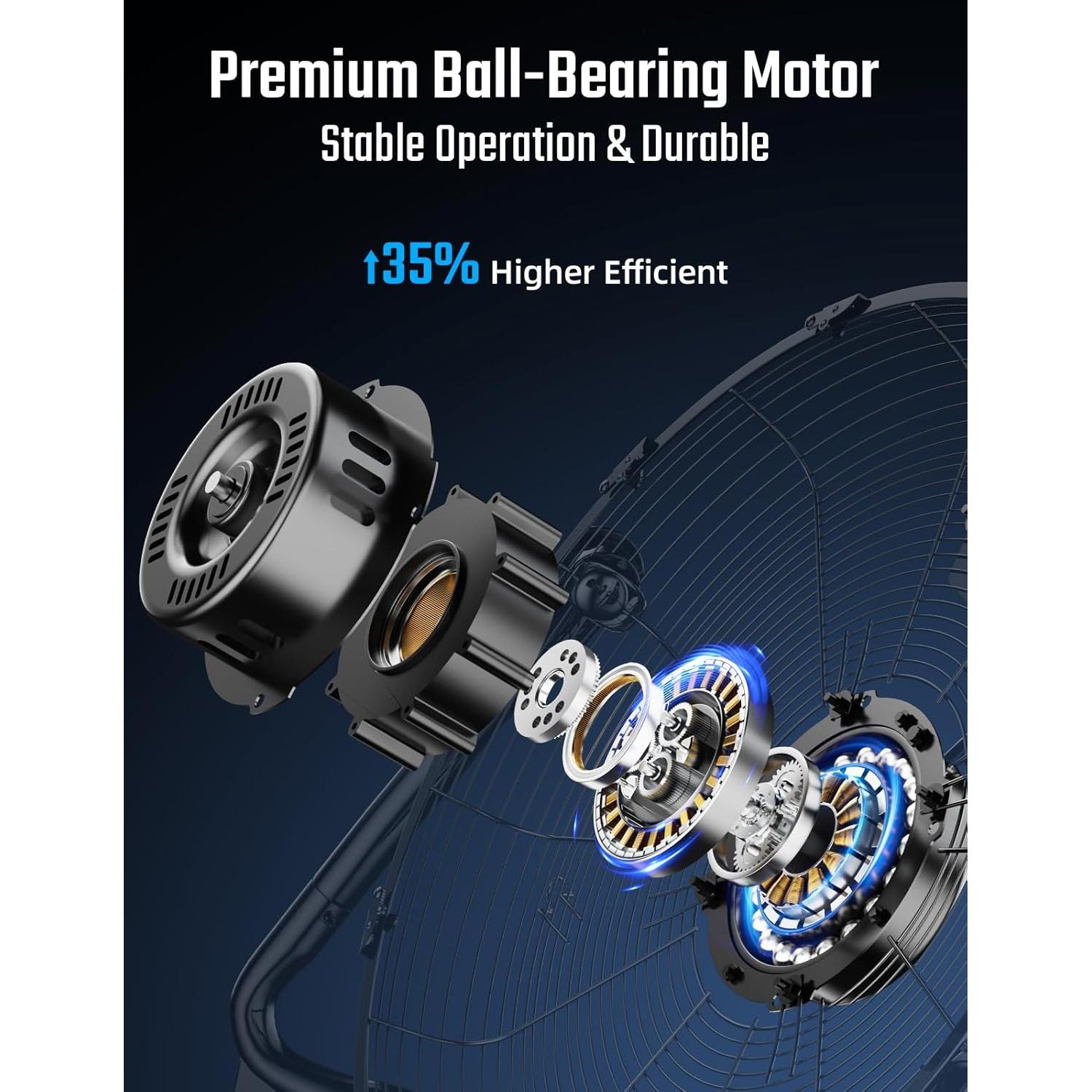 Ventilador de Piso Simple Deluxe 45 cm 3 Velocidades Metal