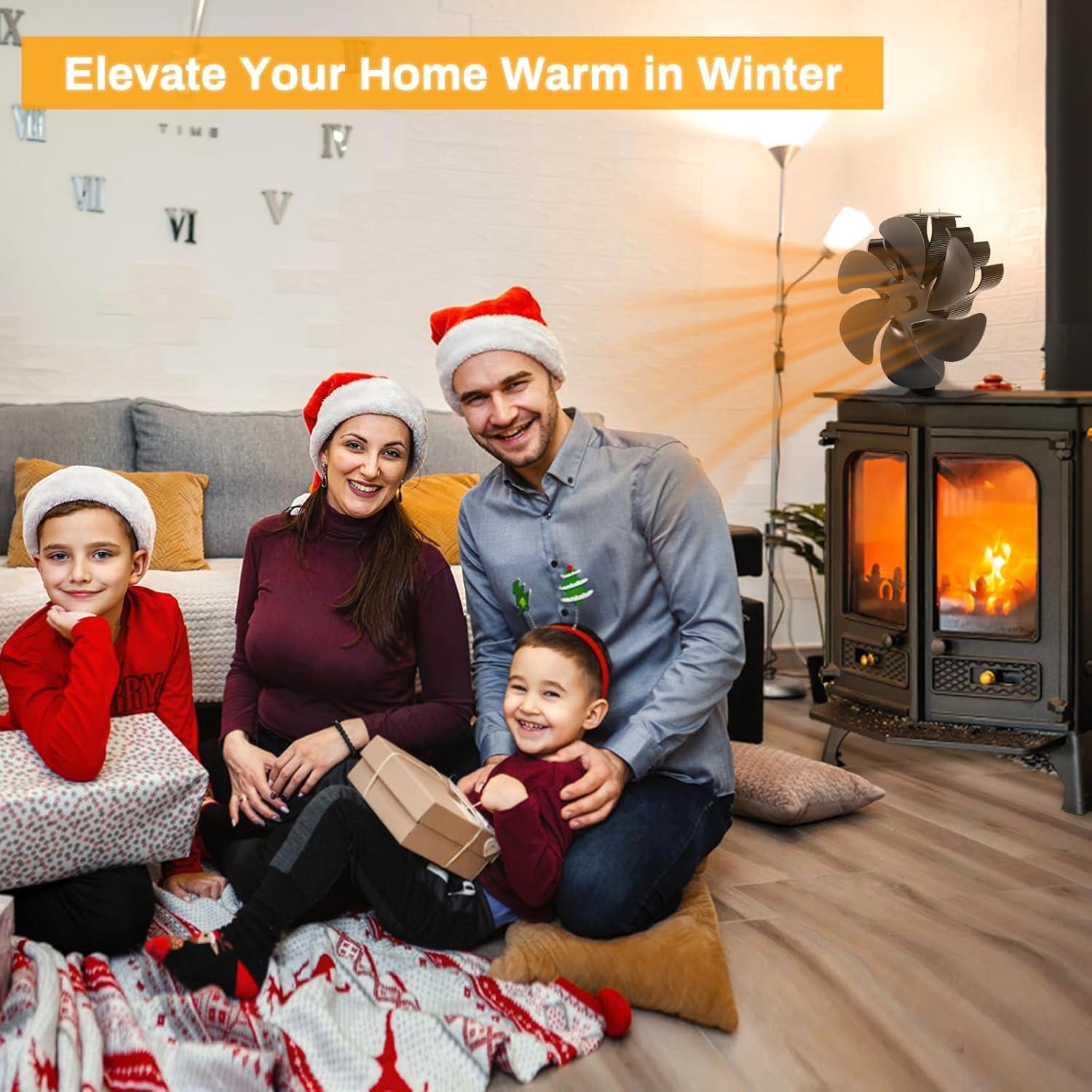 Ventilador de Estufa JossaColar 126G Térmico 6 Aspas