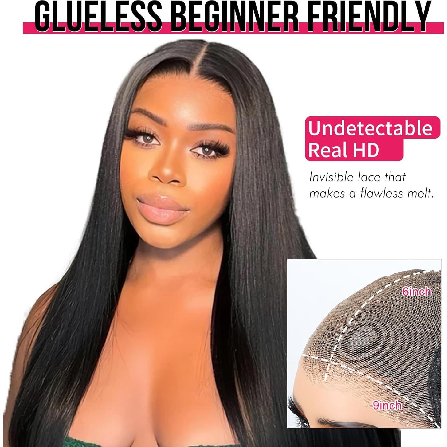 ISEE HAIR Peluca Cabello Humano 18 cm Sin Pegamento HD