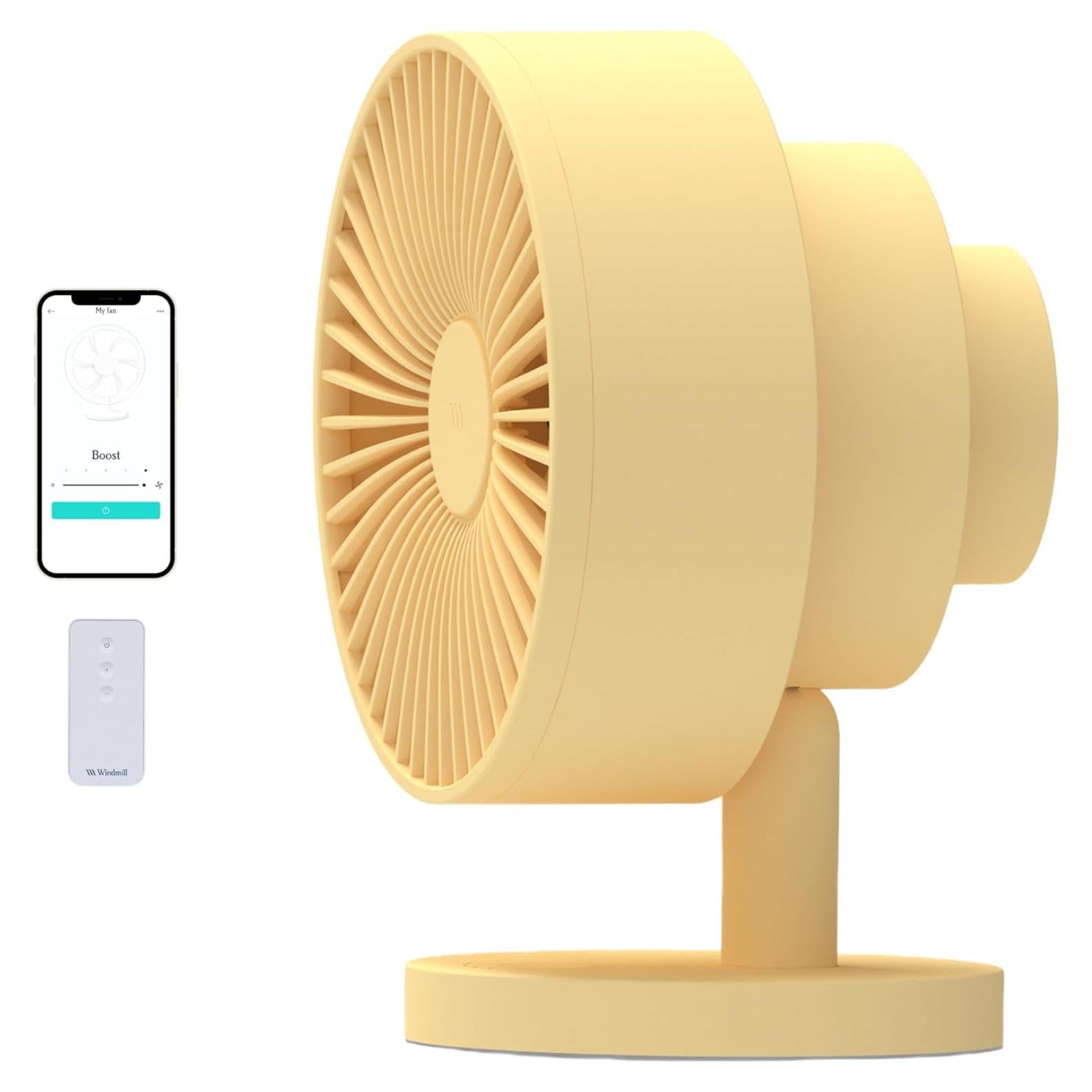 Ventilador Windmill 20 cm Inteligente con Control Remoto y Silencioso